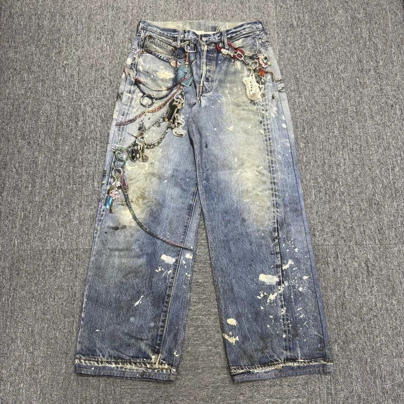 Acne Studios Acne Studios 3D Printed Denim Pants-dmc Size US 34 / EU 50 - 1 Thumbnail