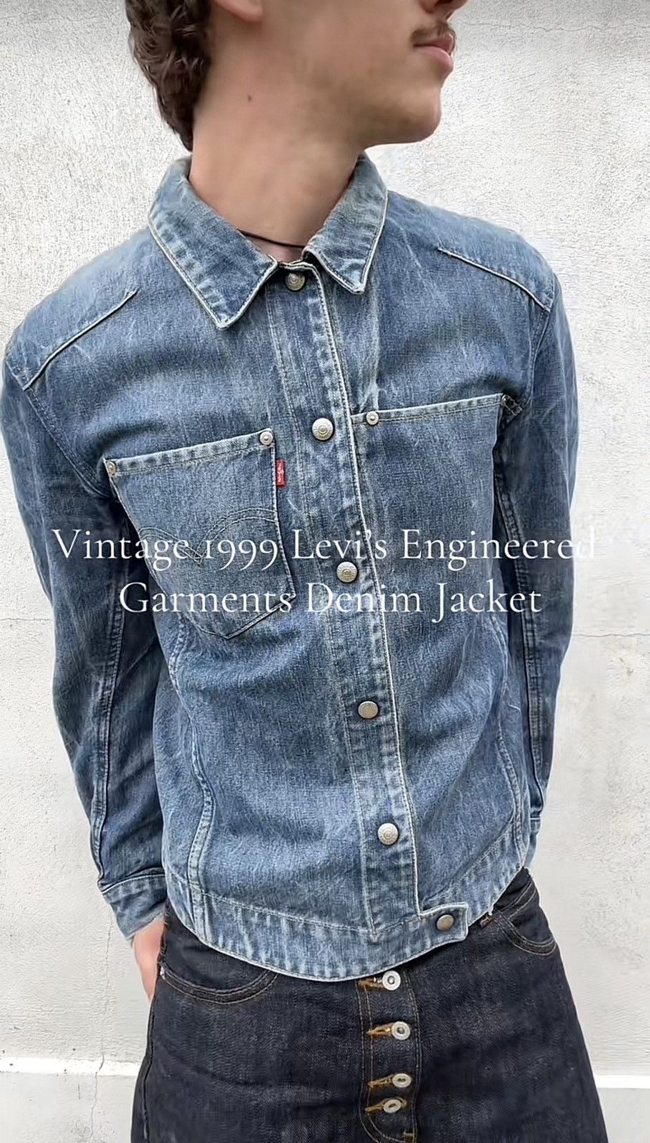 Levi's Vintage Levis Engineered Denim Jacket 1999 Japanese If Six W Size US M / EU 48-50 / 2 - 13 Thumbnail