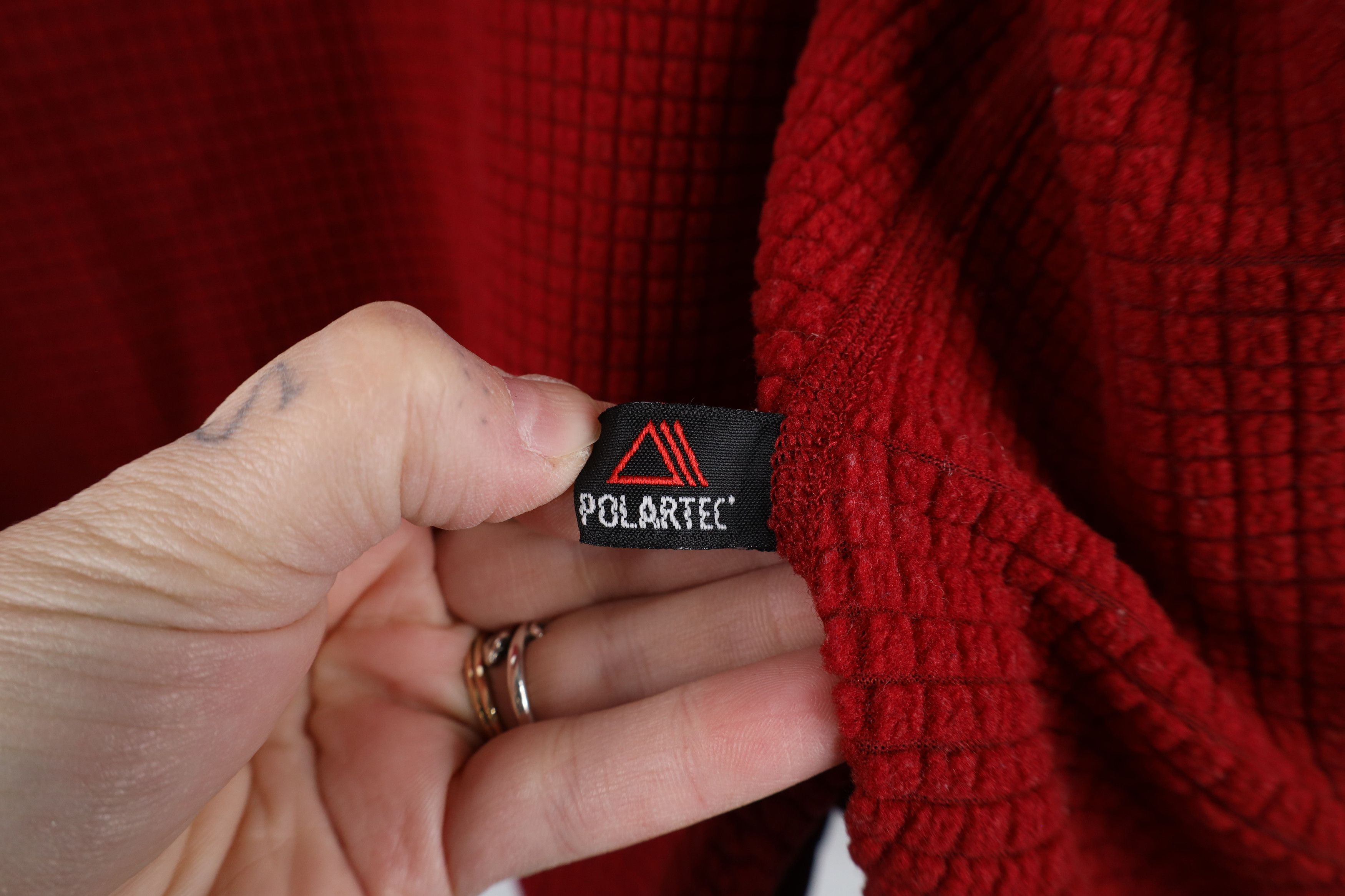 Patagonia × Vintage Vintage Y2K Patagonia R1 Polartec Fleece Full Zip Jacket Red Size XL / US 12-14 / IT 48-50 - 12 Thumbnail
