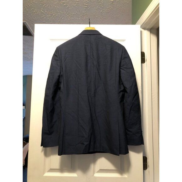 Bar III barIII men's blue 100%wool sport coat jacket blazer size:42R Size 42R - 4 Thumbnail