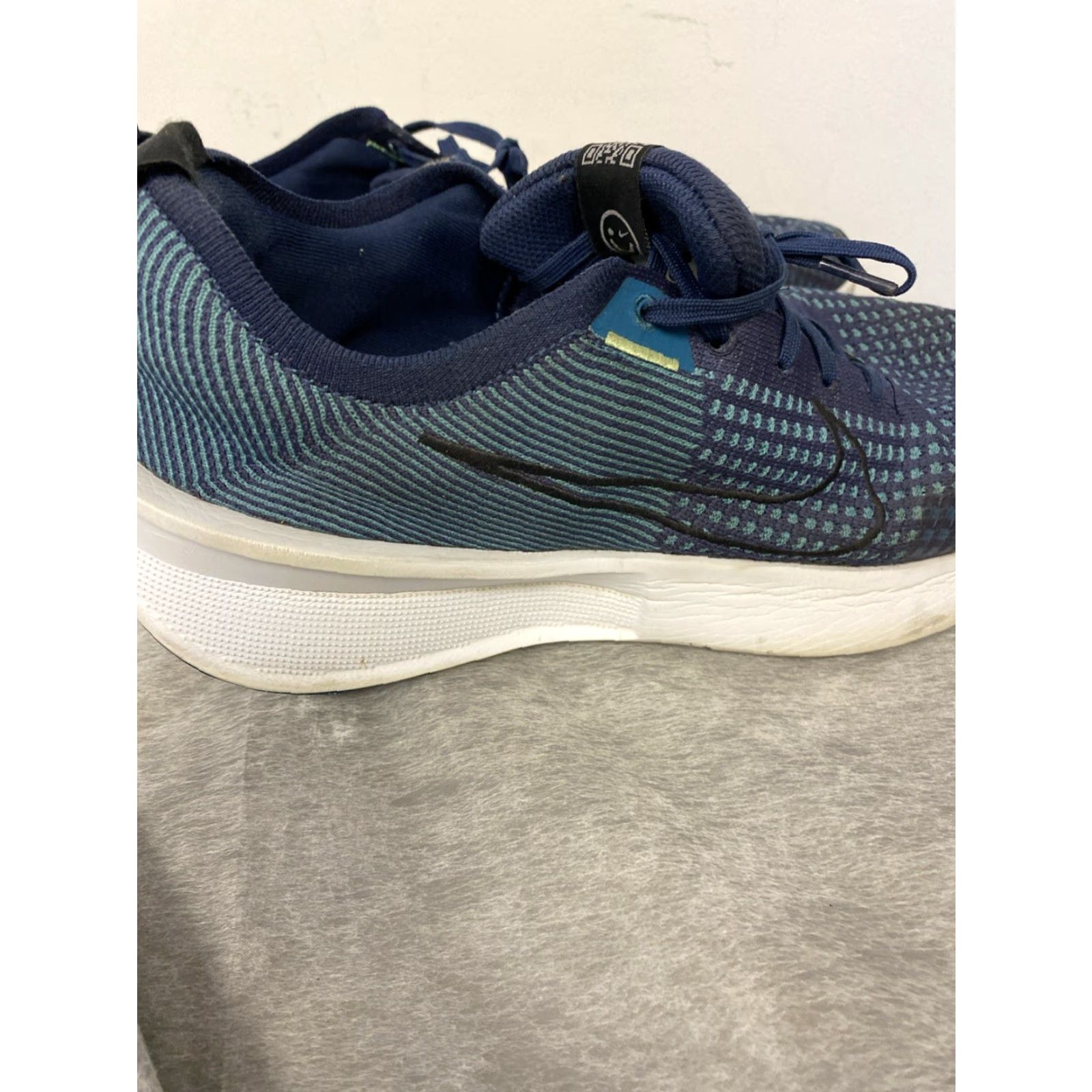 Nike Nike Interact Run Men Sneaker College Navy Teal 11 US/UK 45 EU FlyKnit 403 FD2291-403 Size US 10 / EU 43 - 2 Thumbnail