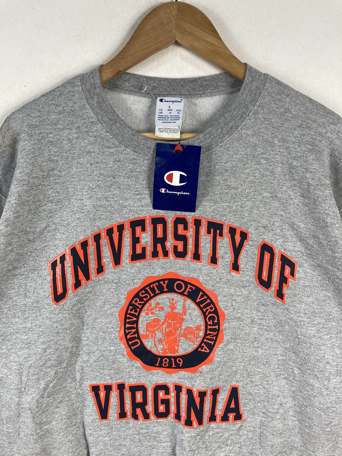 Champion New Vintage Champion Usa University Of Virginia Sweatshirt Size US L / EU 52-54 / 3 - 5 Thumbnail