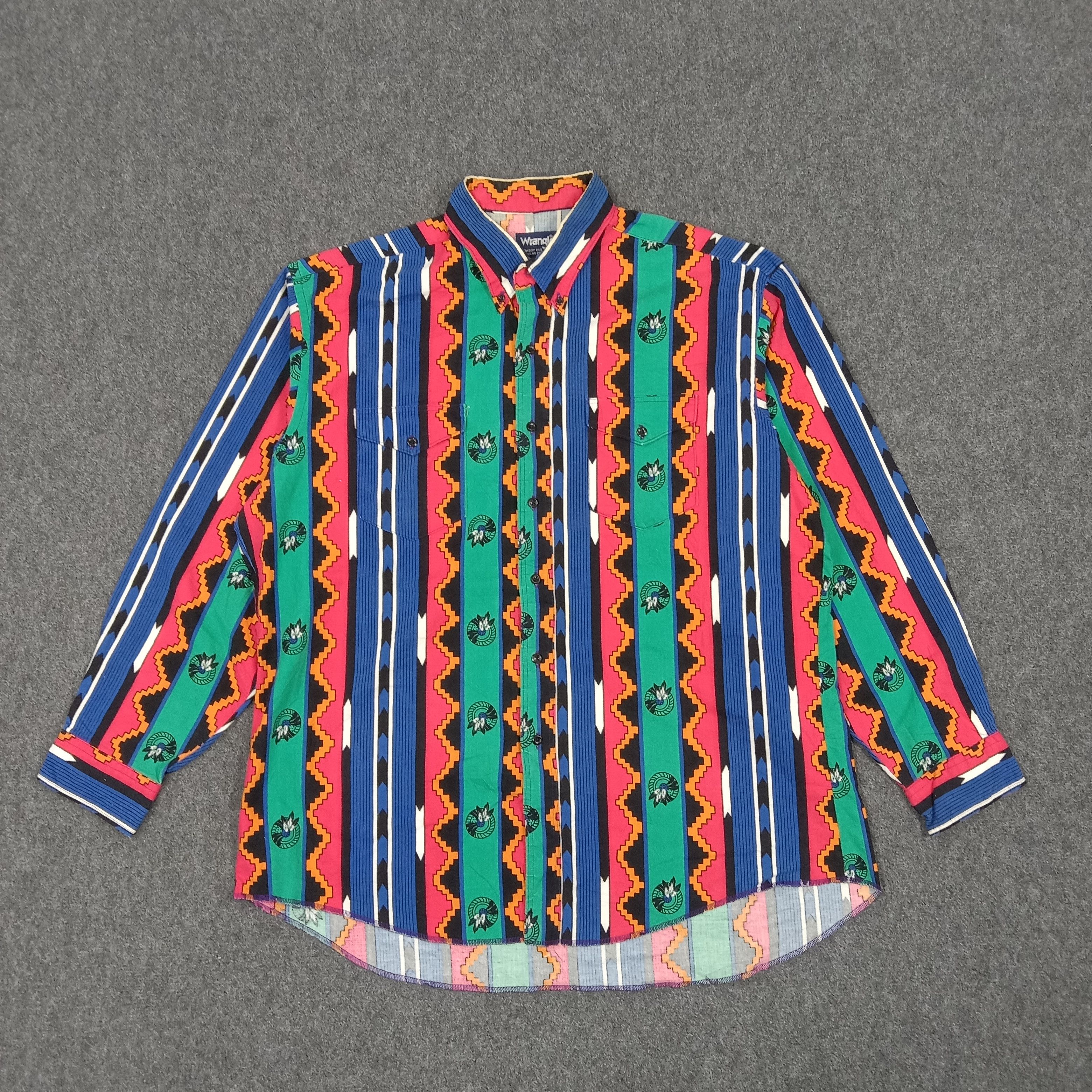 Vintage Wrangler Retro Style Shirt Button Up Size US XXL / EU 58 / 5 - 1 Thumbnail