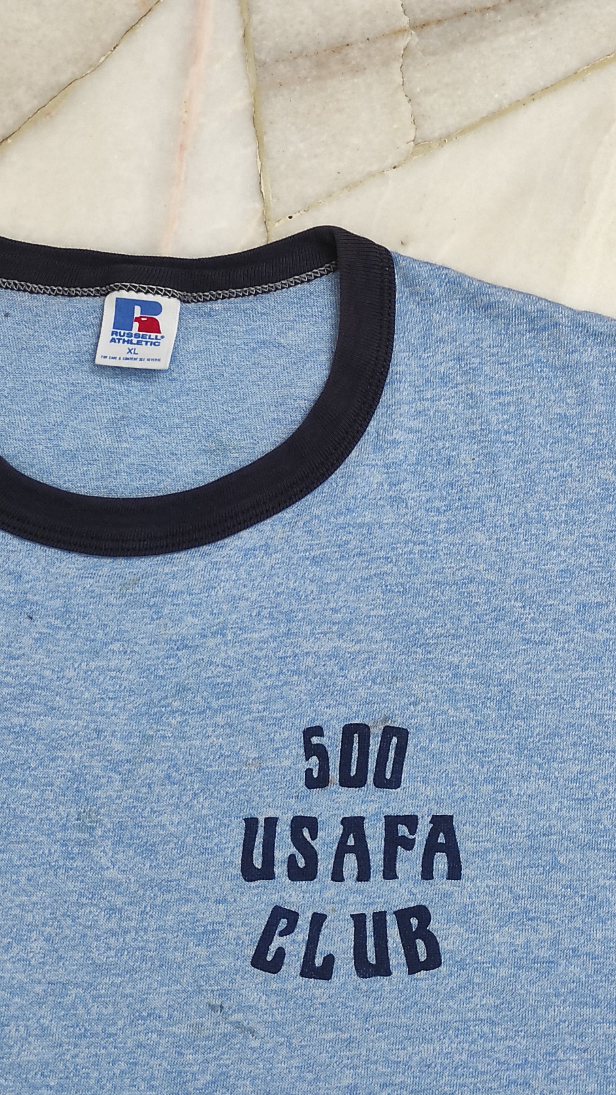 Sports Specialties Vintage 80's USAFA CLUB TRIBLEND RAYON TEE Size US XL / EU 56 / 4 - 7 Thumbnail