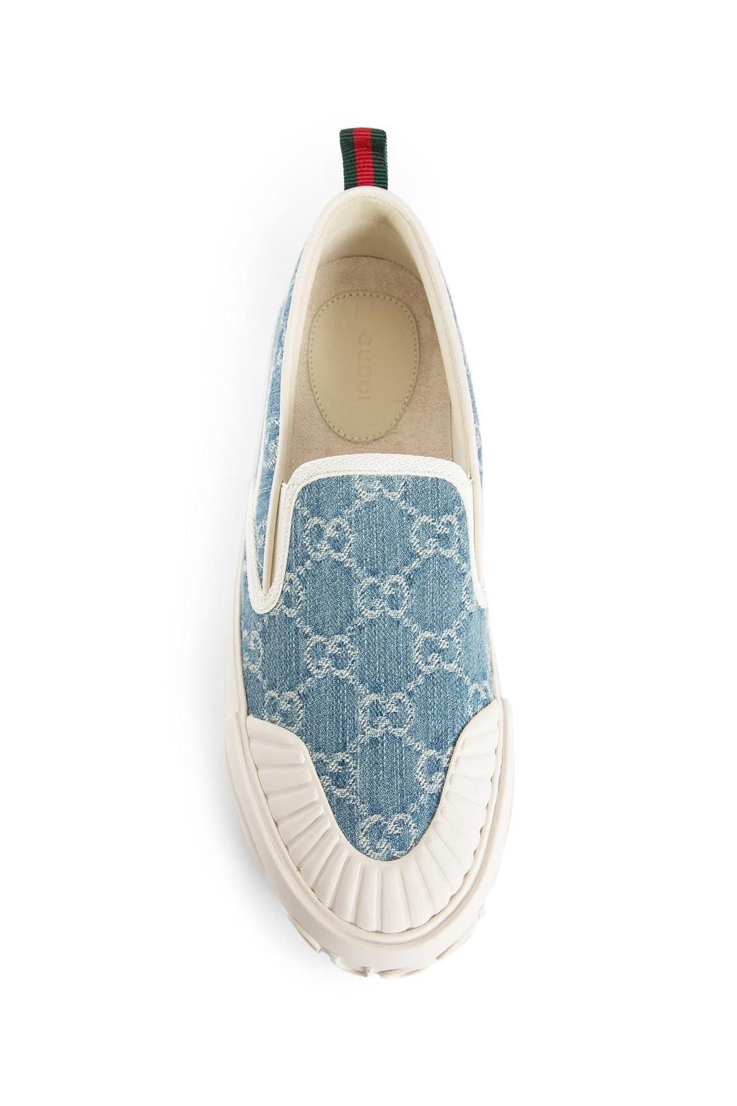 Gucci Gucci GG Web Denim Slip on Sneakers Size US 7.5 / IT 37.5 - 3 Thumbnail