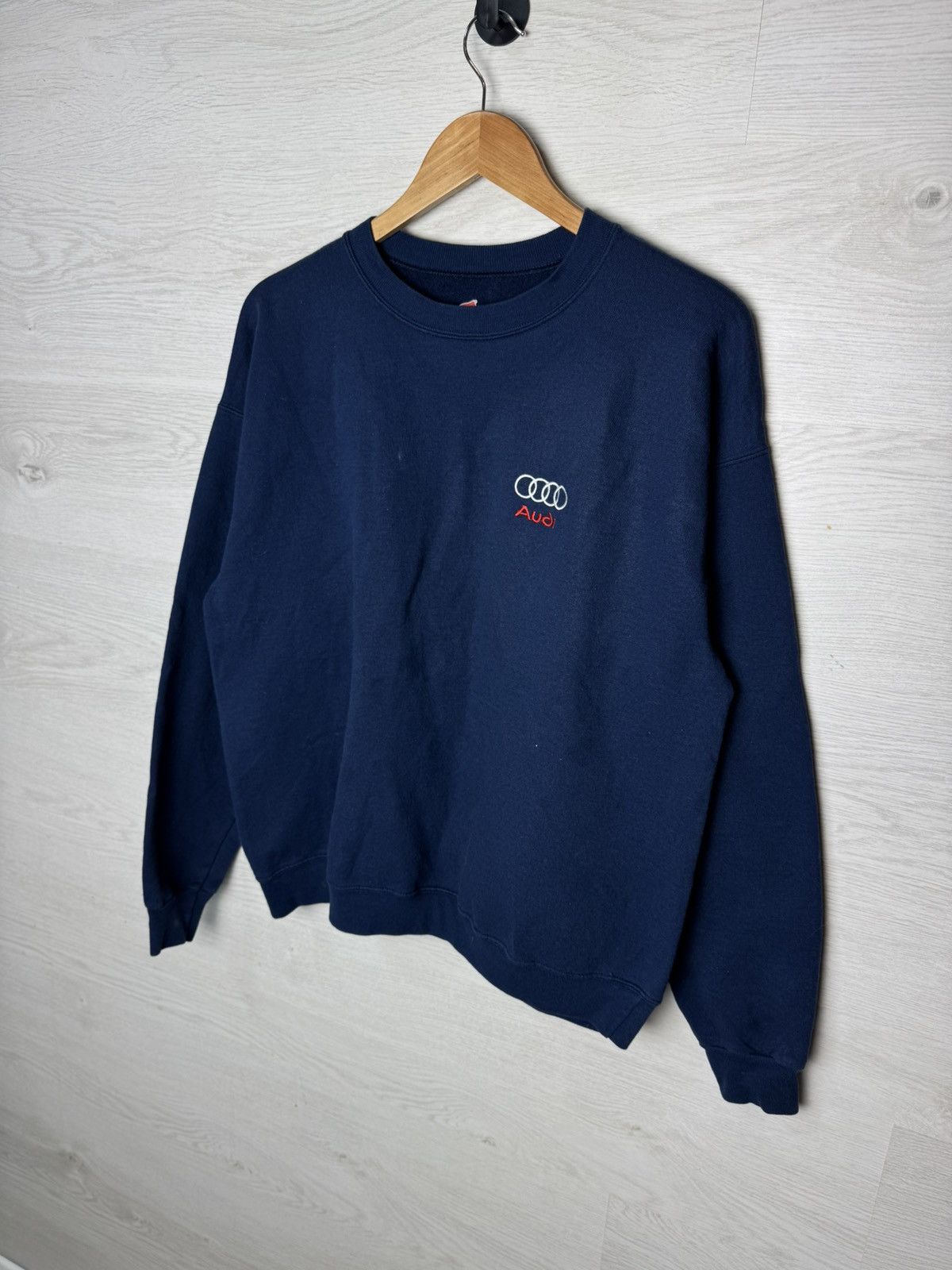 Audi Audi Sweatshirt Vintage Racing Navy Blue Crewneck Size L Size US L / EU 52-54 / 3 - 1 Thumbnail