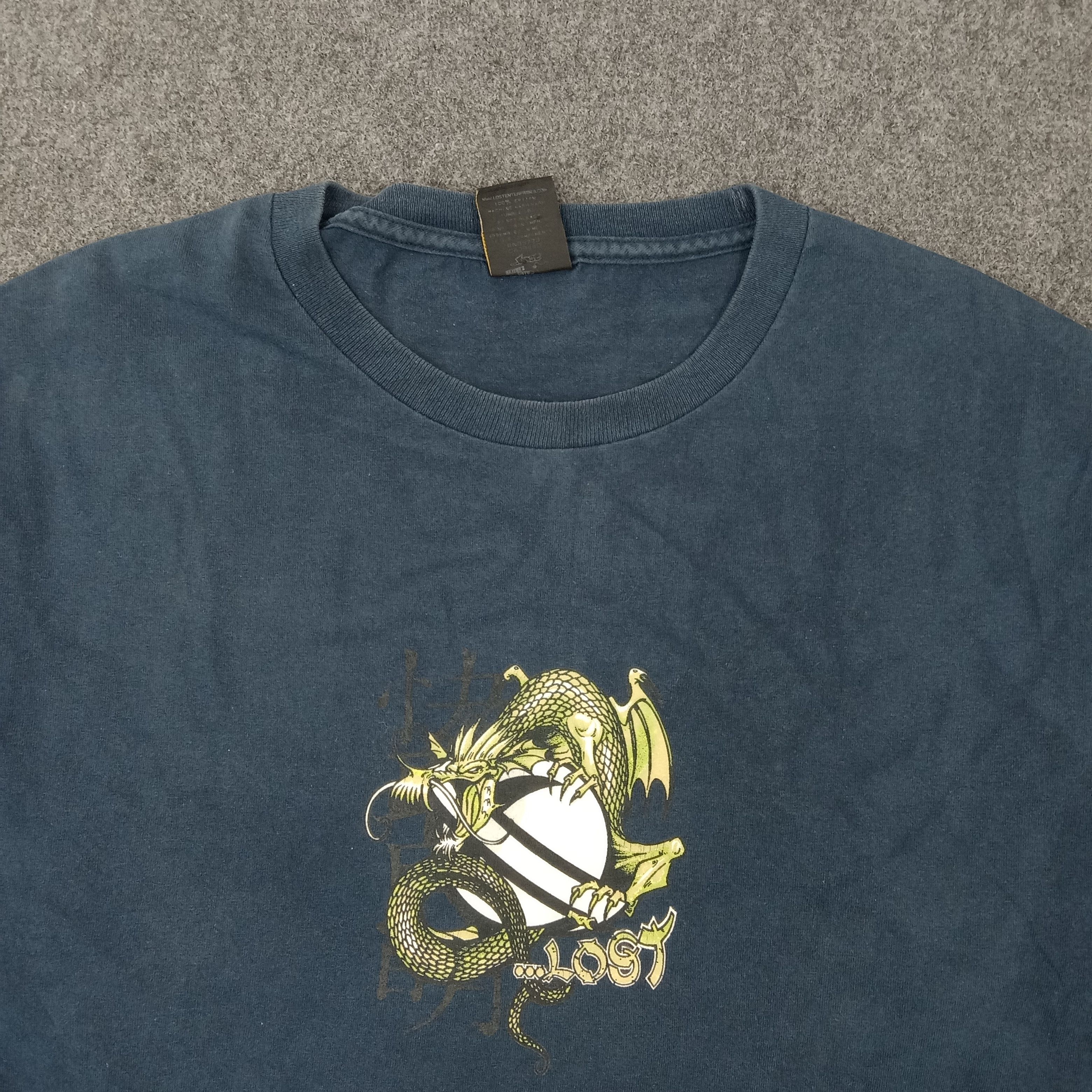 Lost Enterprises × Vintage Lost Enterprises Dragon Art American Streetwear Tshirt Size US L / EU 52-54 / 3 - 2 Thumbnail