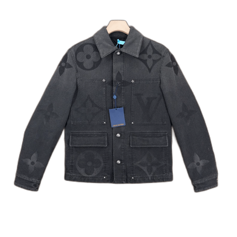 Louis Vuitton Louis Vuitton Black Denim Jacket Size 44-2506 Size US L / EU 52-54 / 3 - 1 Thumbnail