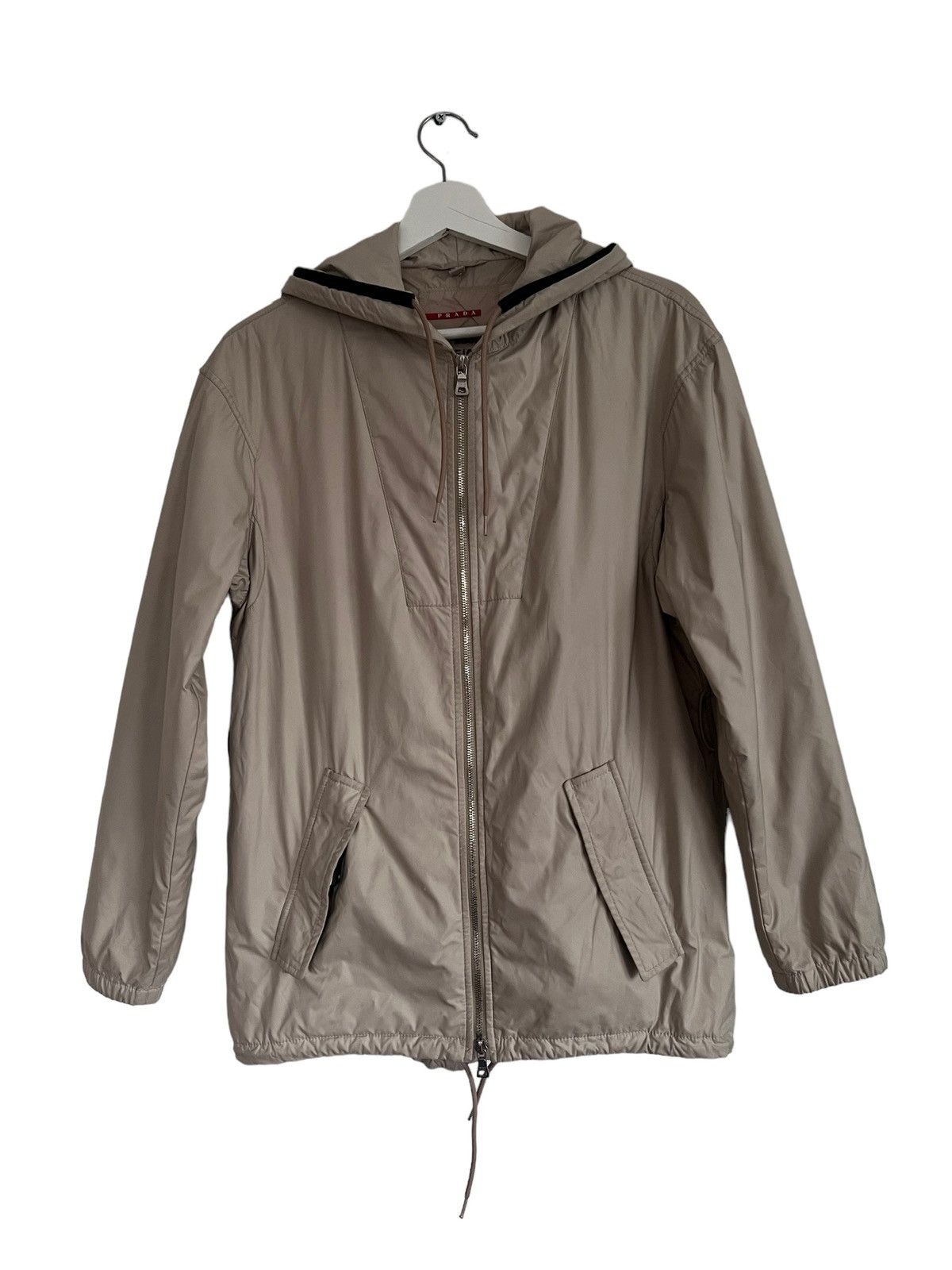 image of Prada Windbreaker in Beige, Men's (Size XS)