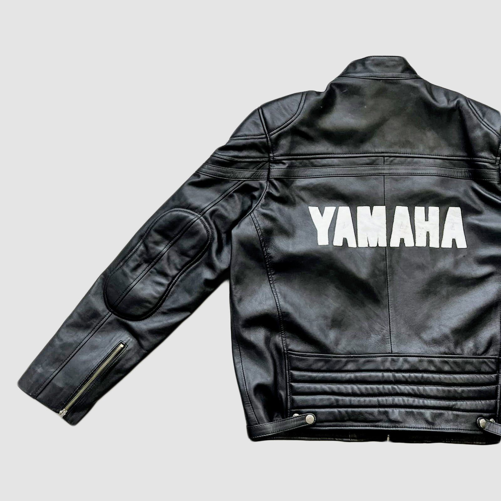 Yamaha 💀 MATTE 🔥 BLACK YAMAHA Racing Leather Jacket Rare Size US XXL / EU 58 / 5 - 5 Thumbnail