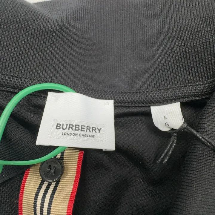 Burberry Burberry Burberry SS24 Embroidered Logo Black Polo Shirt-2 Size US L / EU 52-54 / 3 - 3 Thumbnail