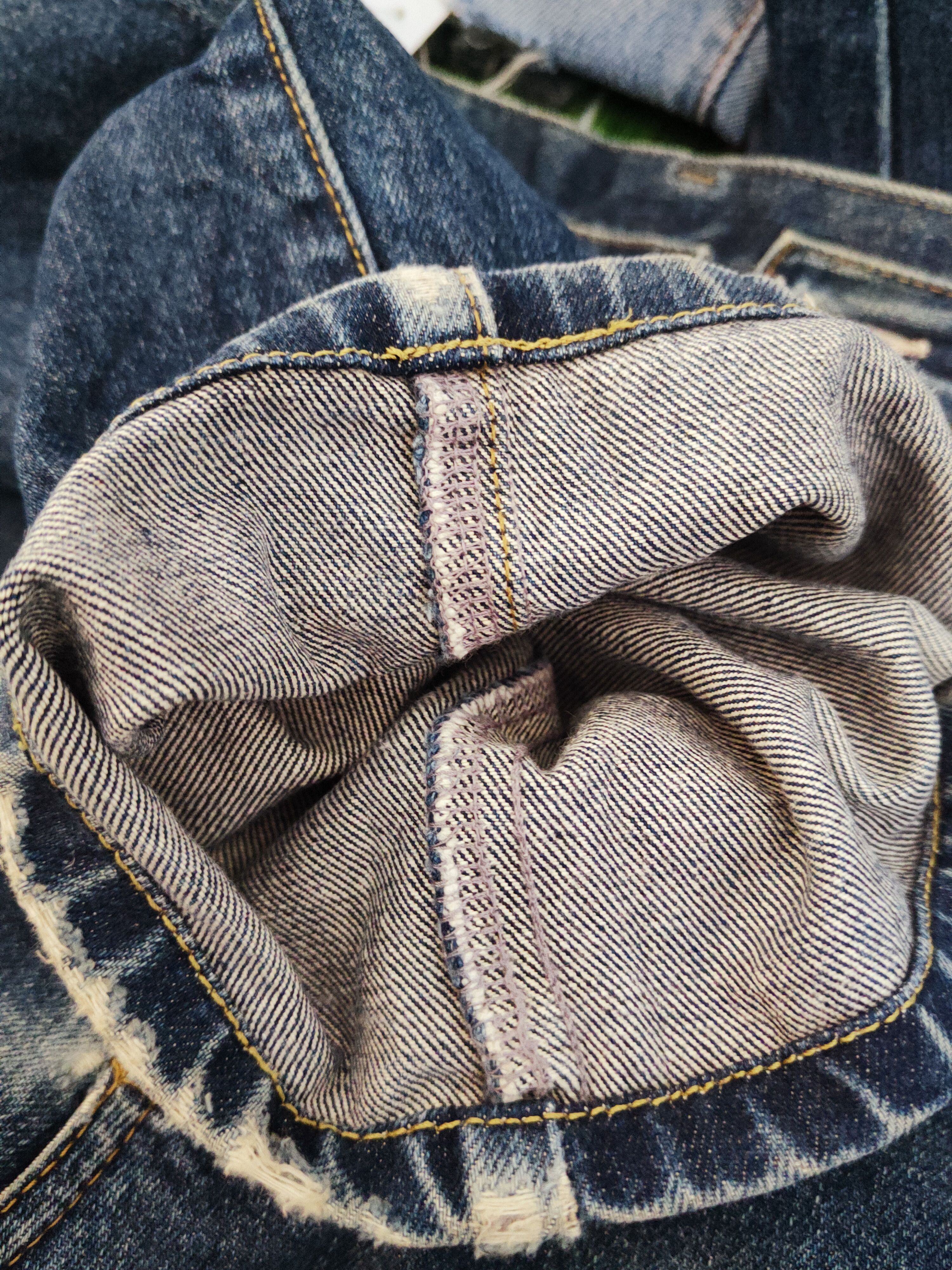 Japanese Brand Japan Jeans Dark Blue Distressed Ripped Jeans #S2706 Size US 31 - 14 Thumbnail