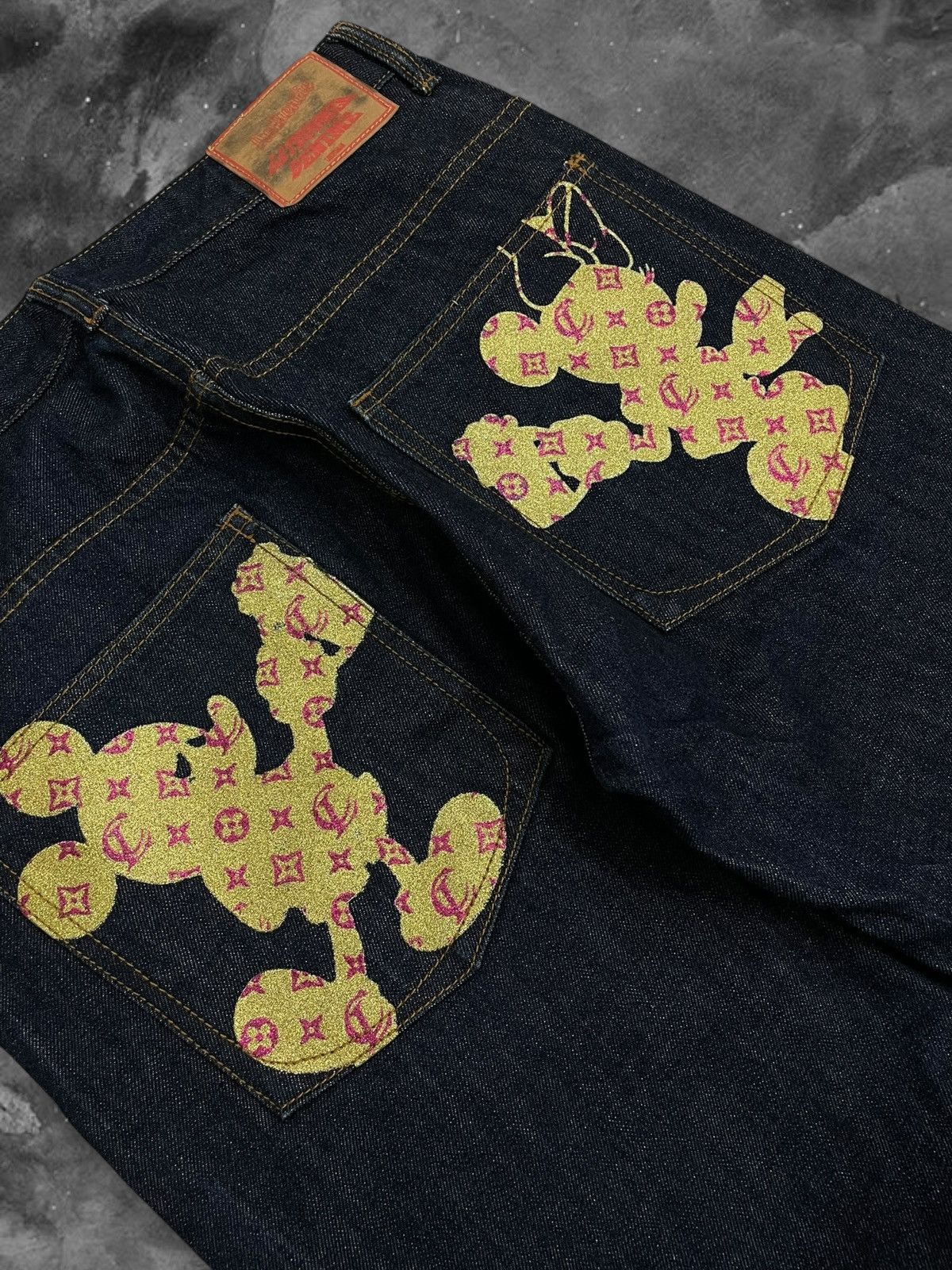 Japanese Brand Vintage Y2K Designer Japan LateComer Streetwear Mickey Denim Size US 32 / EU 48 - 5 Thumbnail