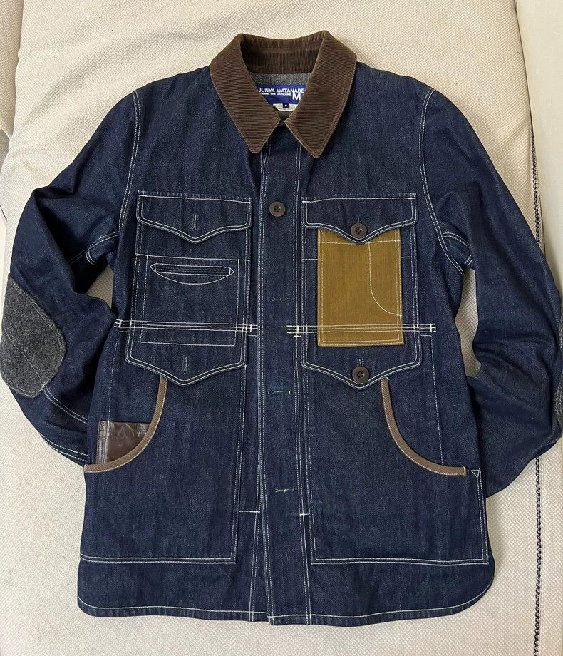 Junya Watanabe Junya watanabe Stitched denim jacket Size S / US 4 / IT 40 - 1 Thumbnail