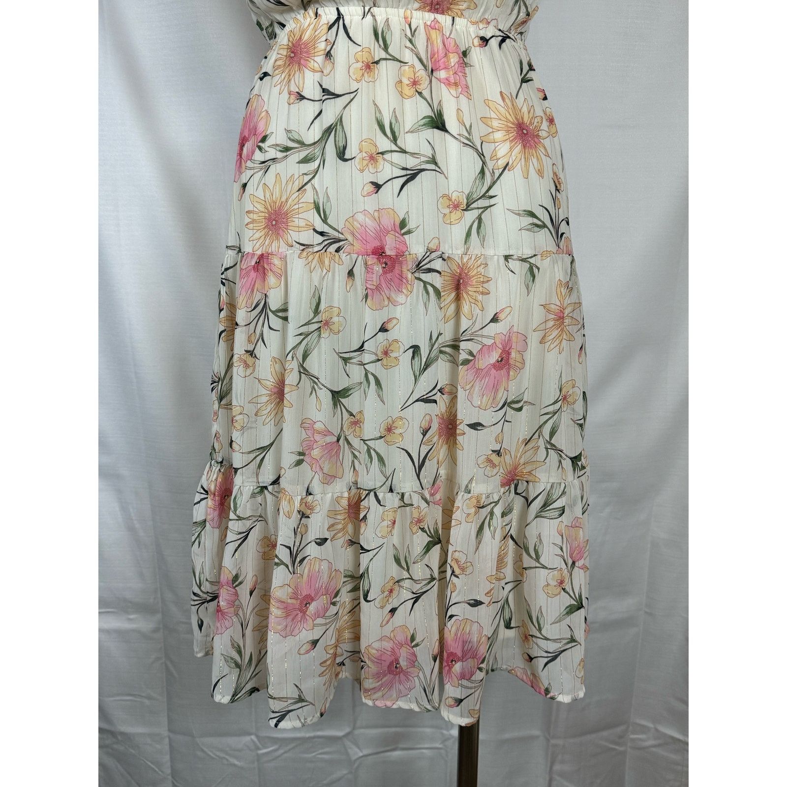 Unknown London Monteau Los Angeles Floral Dress Women Size S Small USED Size S / US 4 / IT 40 - 6 Thumbnail