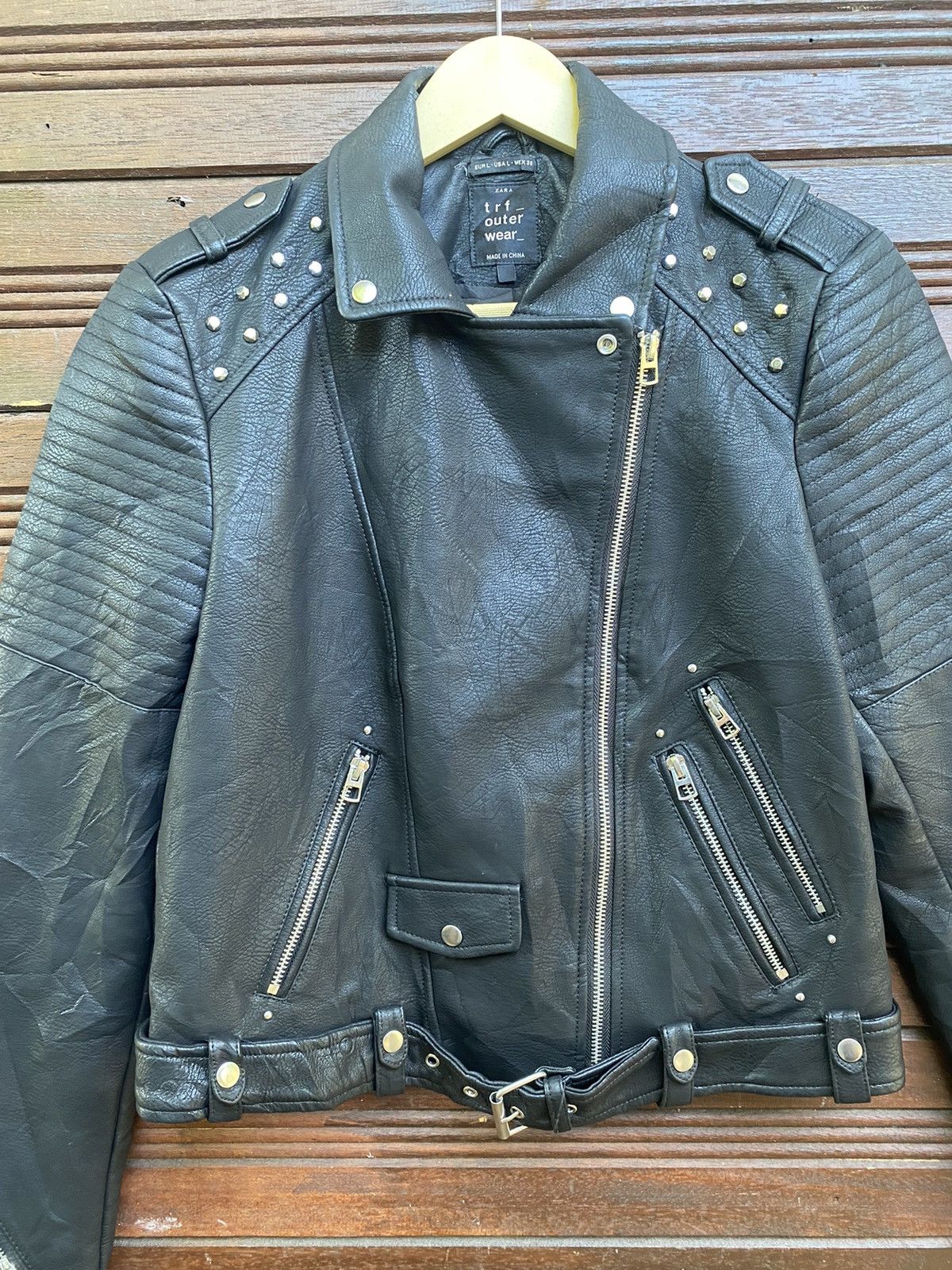 Zara Vintage zara Outwear Studded punk jacket Size US M / EU 48-50 / 2 - 5 Thumbnail