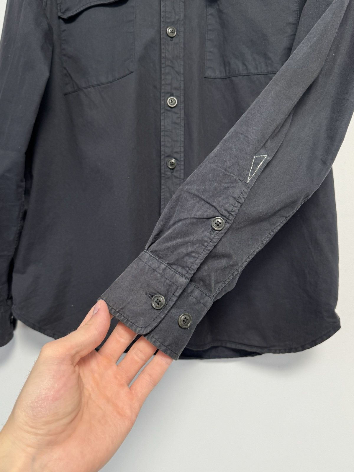 C.P. Company C.p Company Lens Button Up Dark Blue Long Sleeve Shirt Size US M / EU 48-50 / 2 - 9 Thumbnail