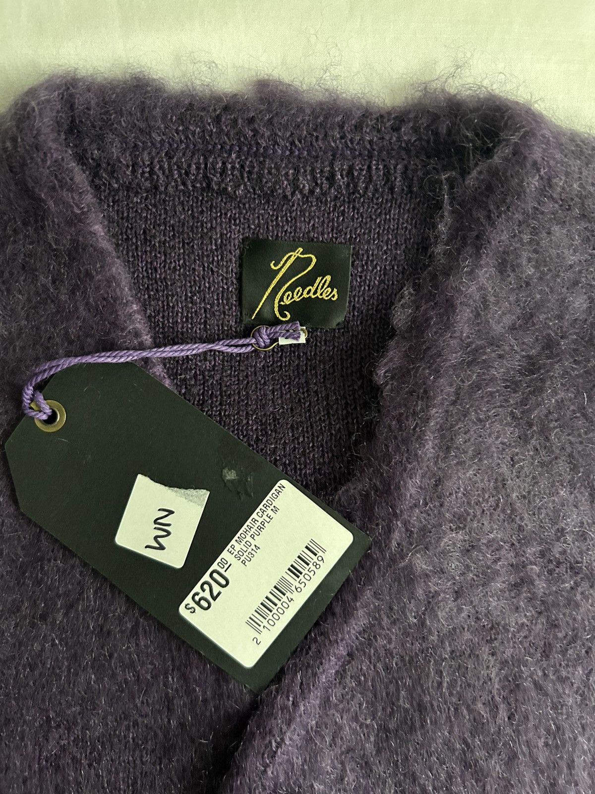 Needles Needles Mohair Cardigan Purple Wool Made in Japan Size US M / EU 48-50 / 2 - 8 Thumbnail