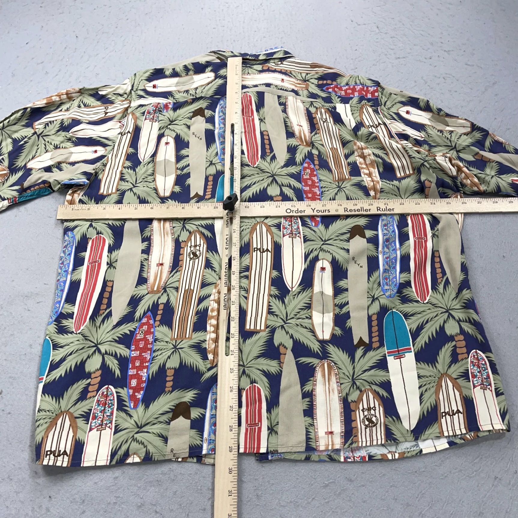 Reyn Spooner VINTAGE Reyn Spooner Shirt Mens 2XL Rayon Surf Boards Hawaiian Floral Beach 90s Size US XXL / EU 58 / 5 - 6 Thumbnail