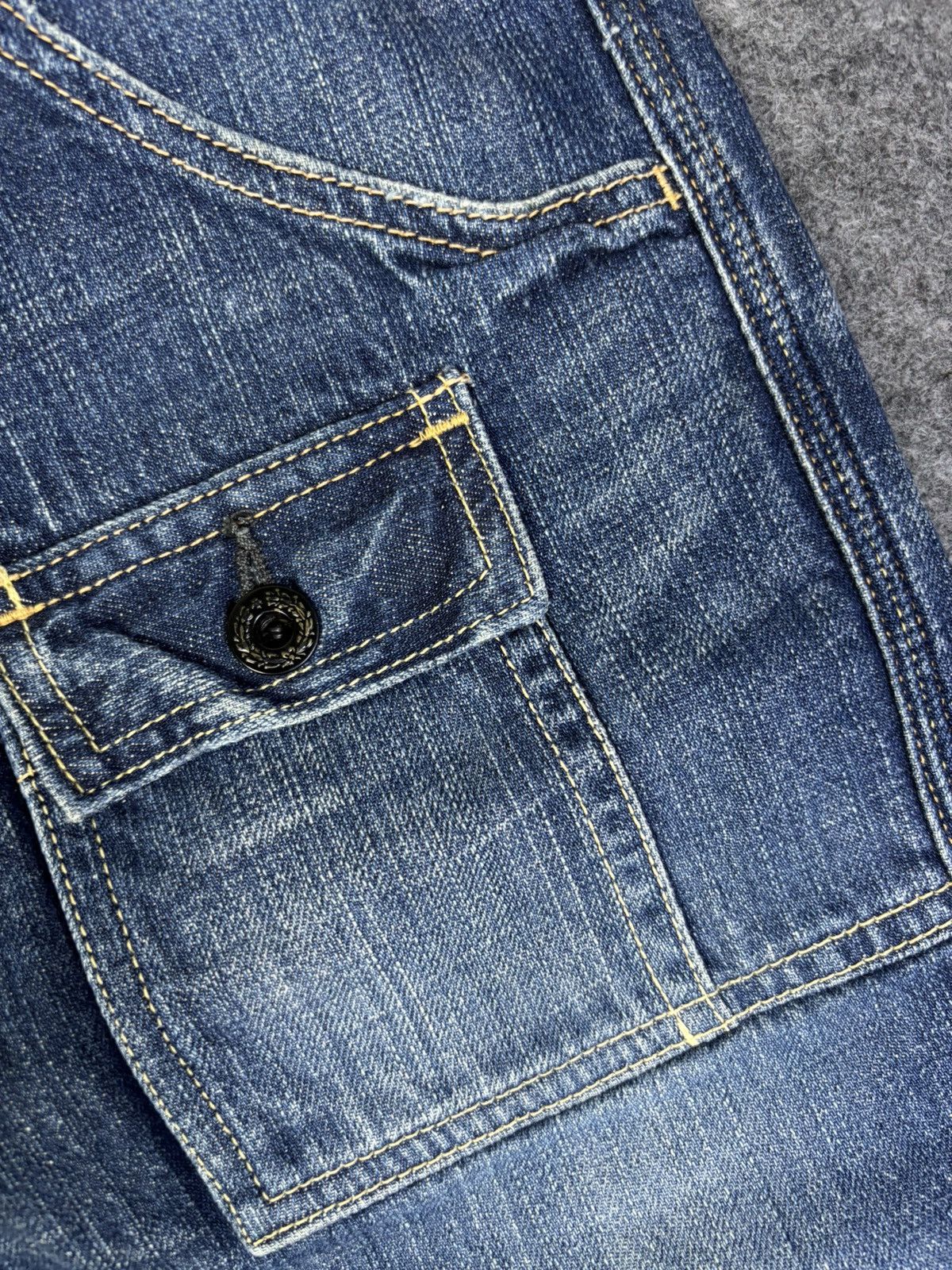 Japanese Brand Vtg Acoustic Okayama Street Beautiful Fades Bush Denim K163 Size US 28 / EU 44 - 10 Thumbnail