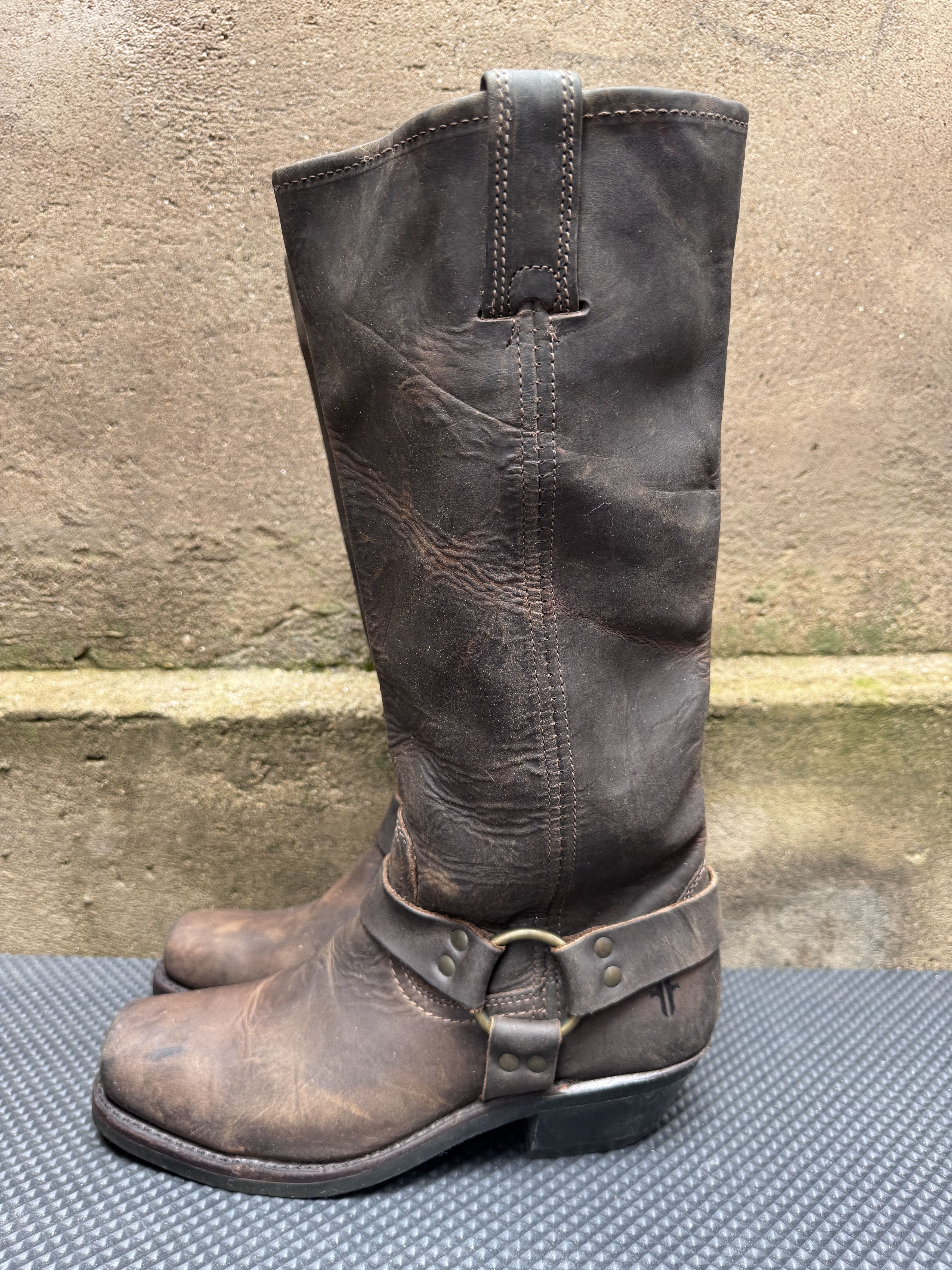 Frye FRYE Leather Tall High Pull On Western Boots Made in USA Size US 8 / IT 38 - 4 Thumbnail