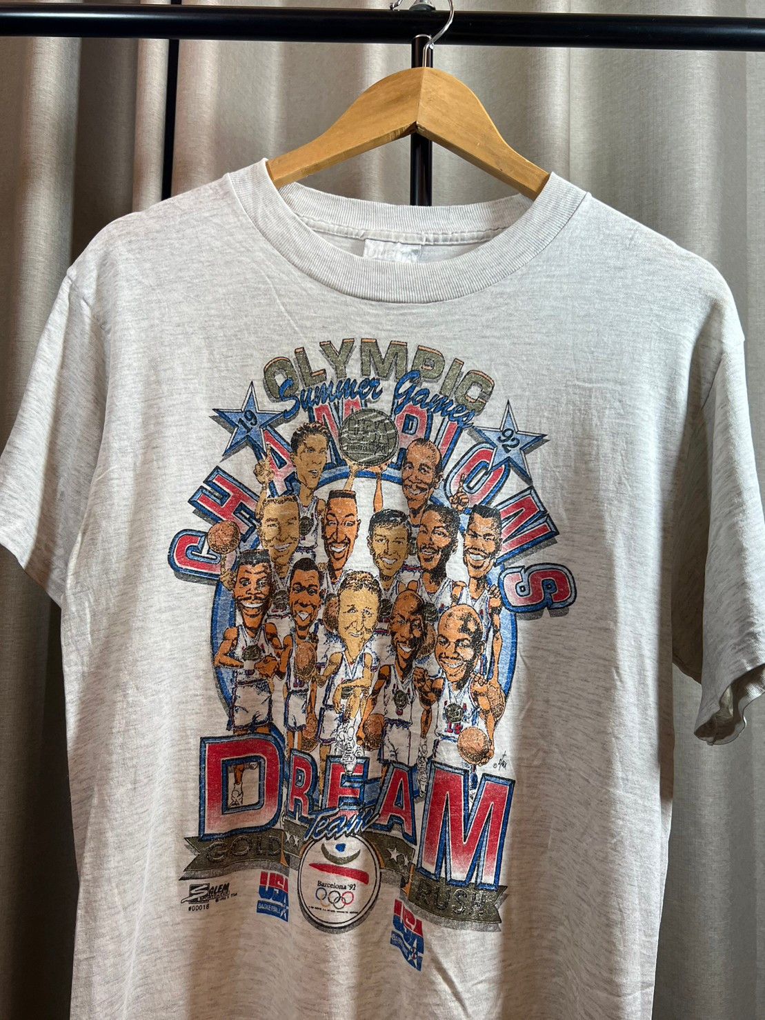 USA Basketball Dream Team 1992 Olympic Patch - Embroidered Iron-On 3.75" X 4" For Jackets, Bags & Crafts