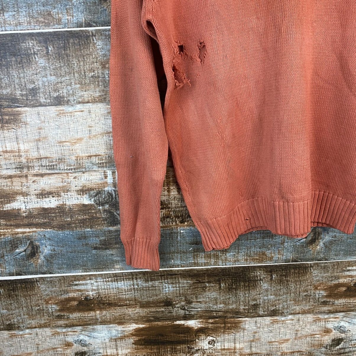 Vintage DL Uniqlo Vintage worn ripped distressed Sweaters #C1195 Size US M / EU 48-50 / 2 - 7 Thumbnail