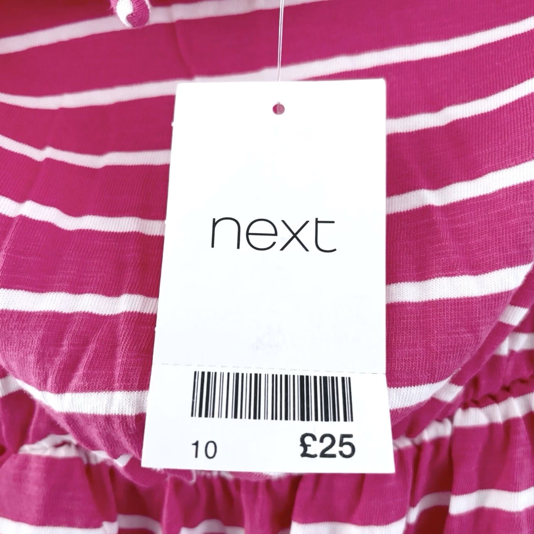 NEXT BNWT Next Pink Striped Bandaged Maxi Dress UK 10, New Tags, Stylish Summer Size L / US 10 / IT 46 - 6 Thumbnail