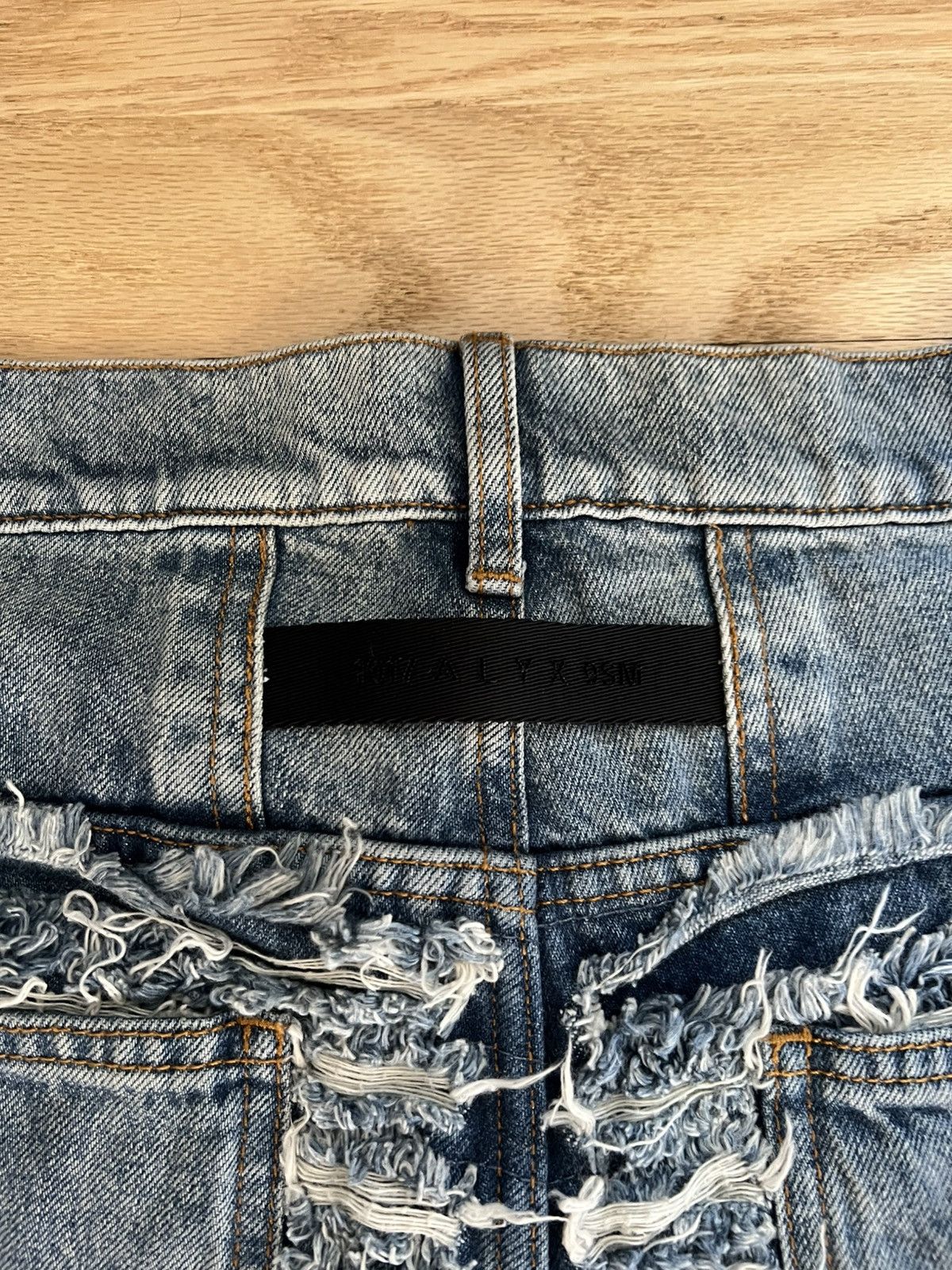 1017 ALYX 9SM × Blackmeans 1017 ALYX 9SM distressed straight-leg jeans Size US 32 / EU 48 - 4 Thumbnail