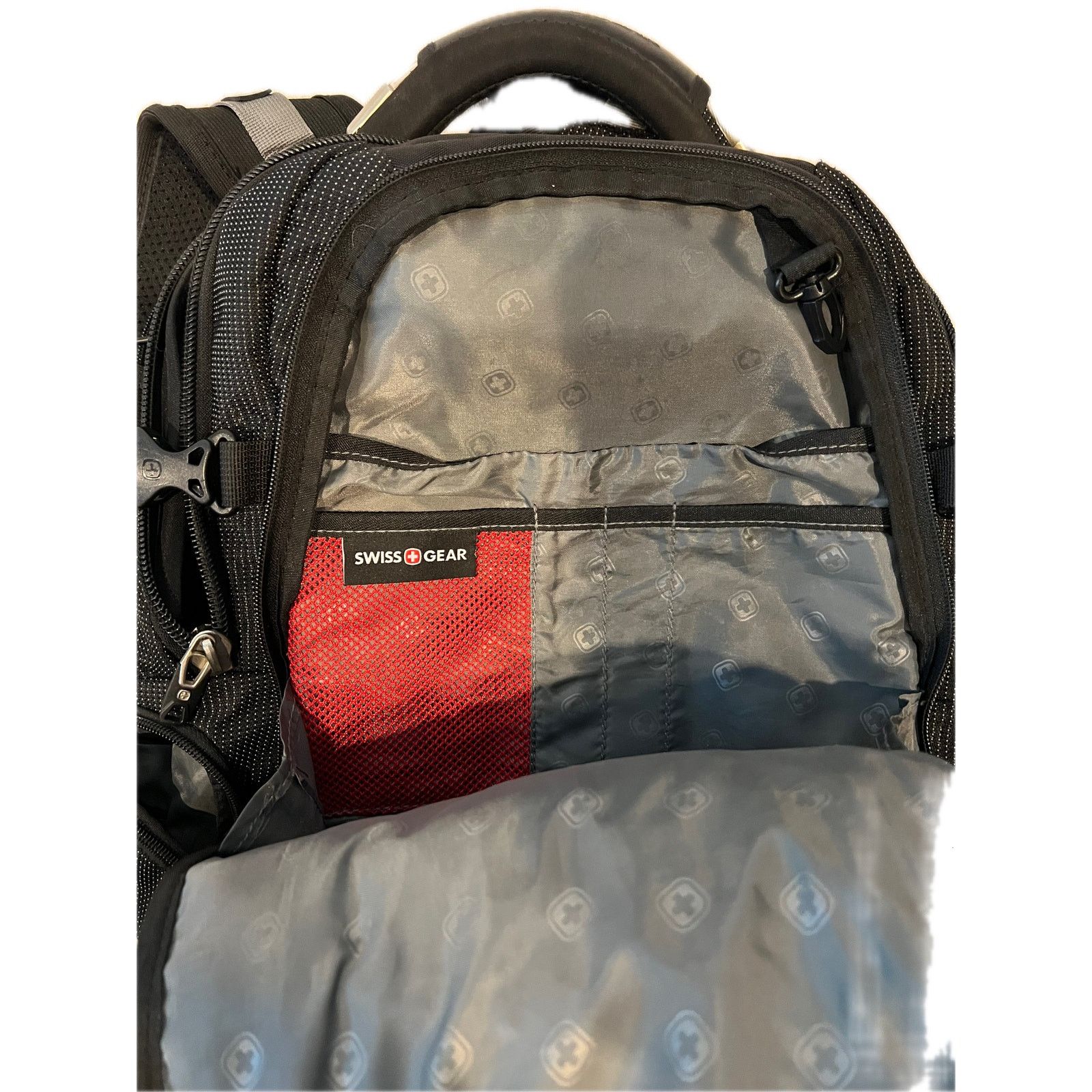 Swissgear Swiss Gear Cecil Laptop Backpack Black Red Size 42 - 3 Thumbnail