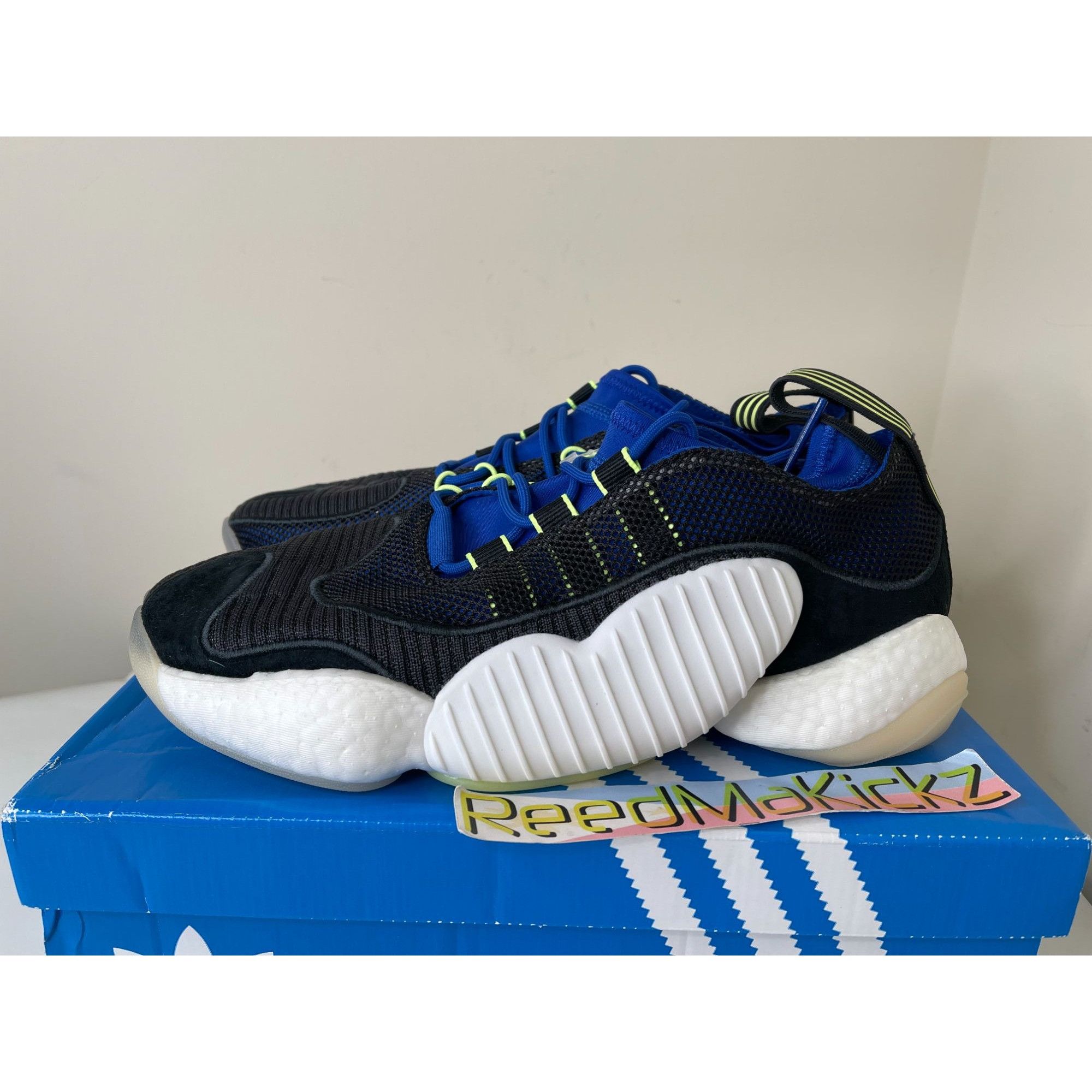 Adidas Adidas Crazy BYW II White Black Blue Mens 10us Size US 10 / EU 43 - 1 Thumbnail