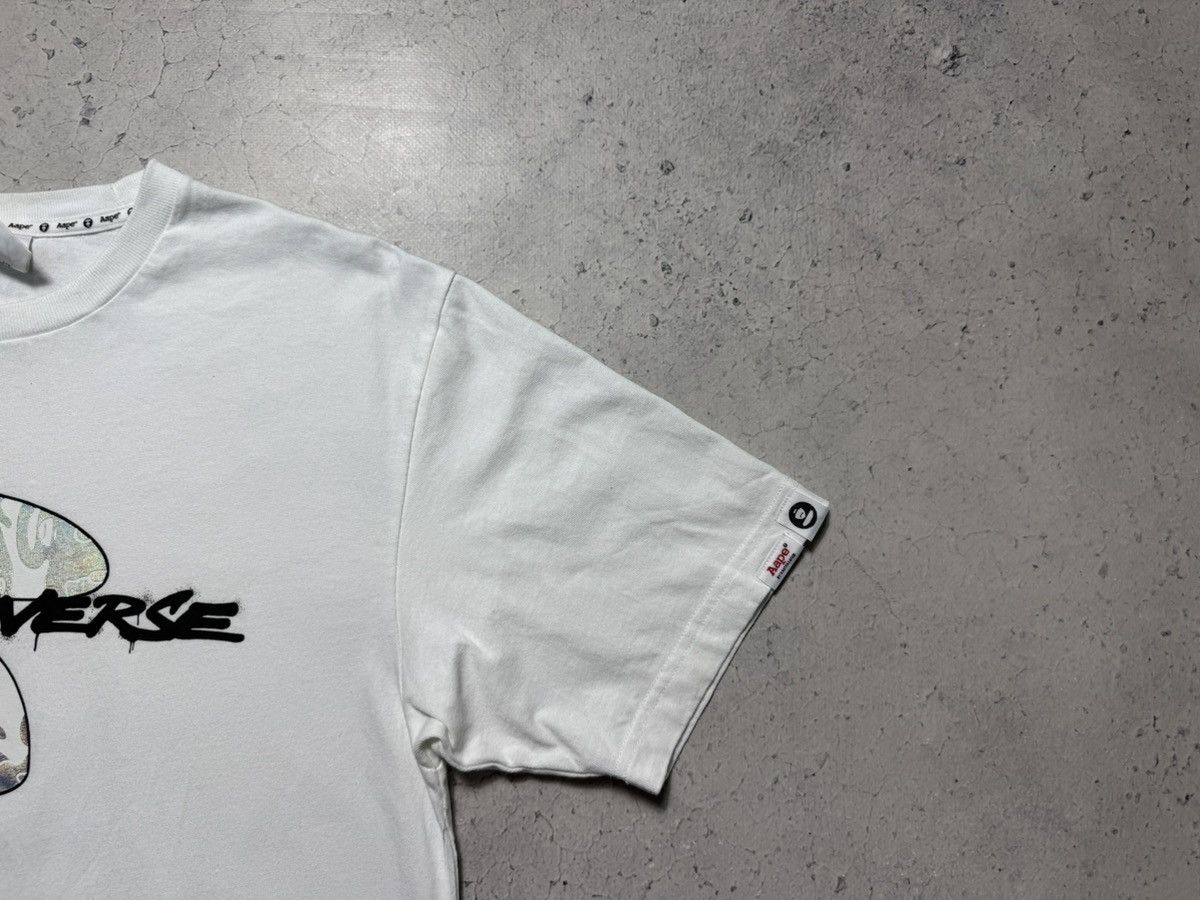 Aape Aape A Bathing Ape Bape T-Shirt Big Logo White Luxury Size L Size US L / EU 52-54 / 3 - 2 Thumbnail