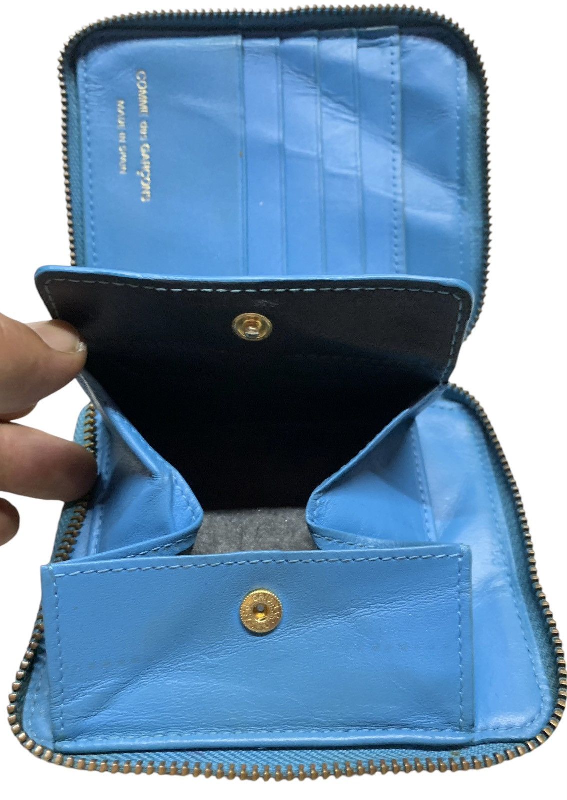 Comme des Garcons Comme des garçons blue classic wallet Size ONE SIZE - 2 Thumbnail