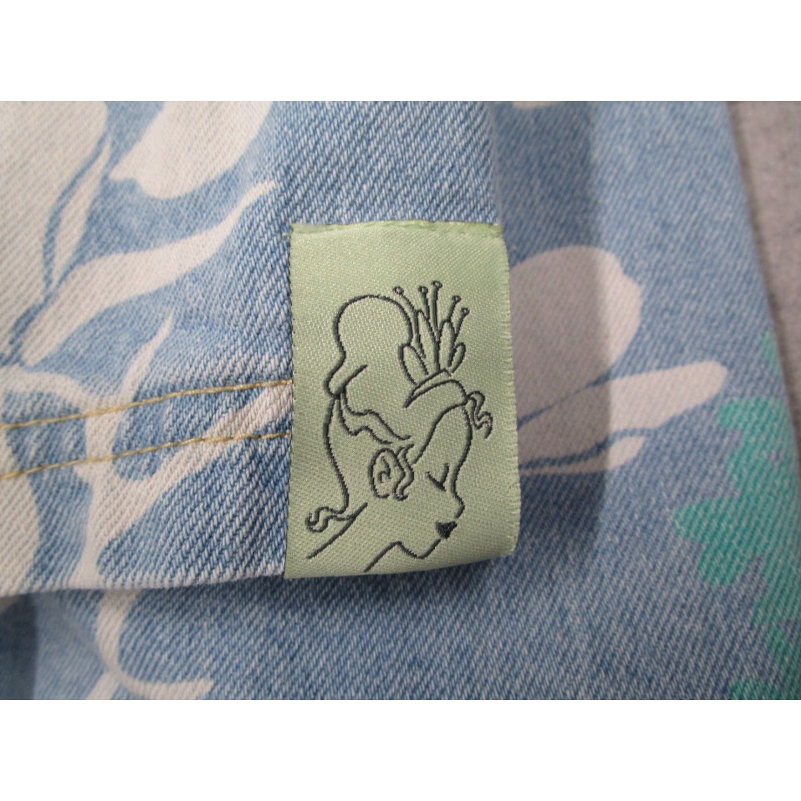 Disney Disney Shirt Mens Extra Large Blue Denim Princess Frog Button Up Hawaiian Tiki Floral Cartoon Theme Boys? Size US XL / EU 56 / 4 - 5 Thumbnail
