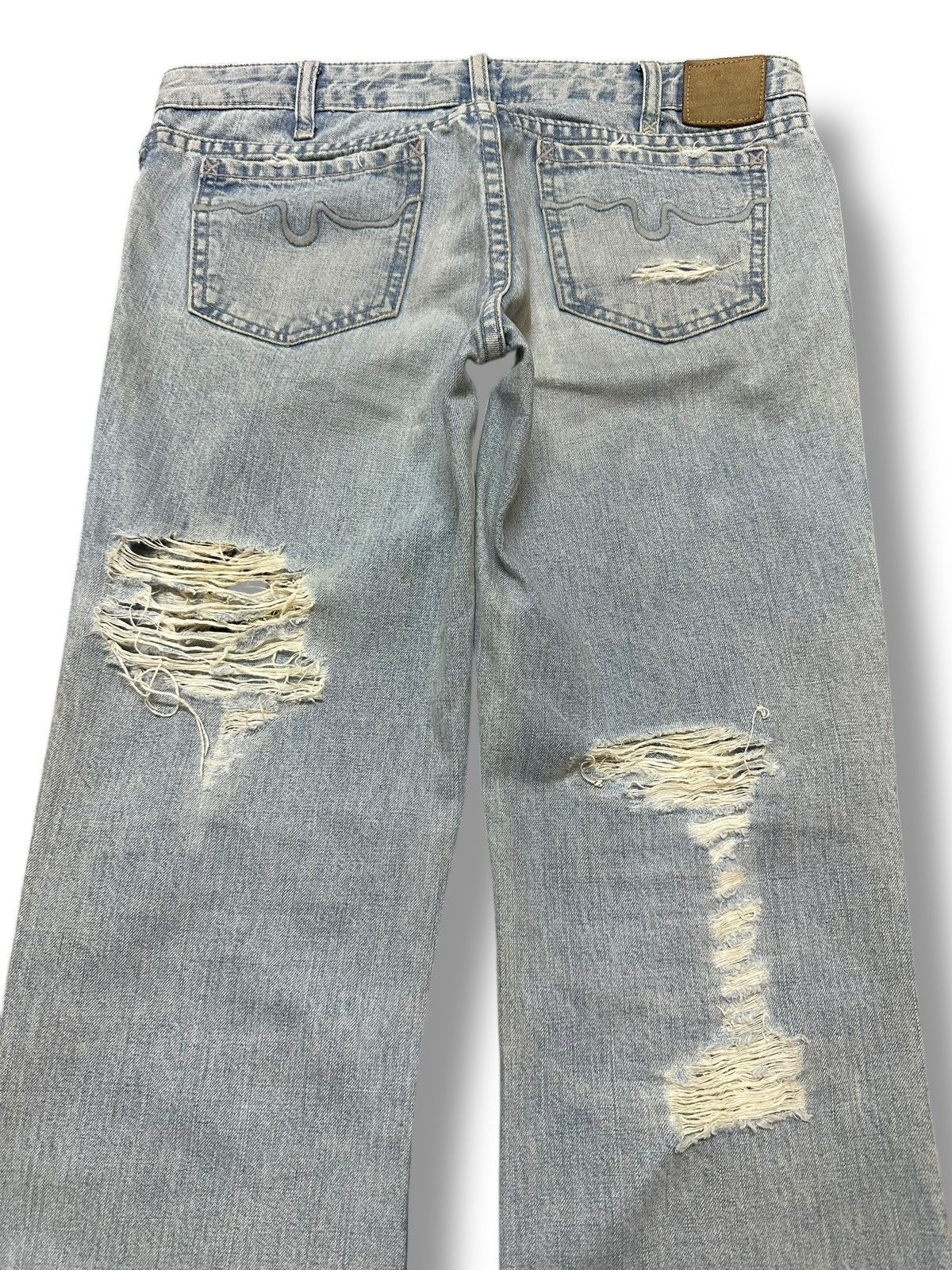 Japanese Brand Vintage LD Distressed Jean With Baggy Loose Style Faded Wash Size US 30 / EU 46 - 6 Thumbnail