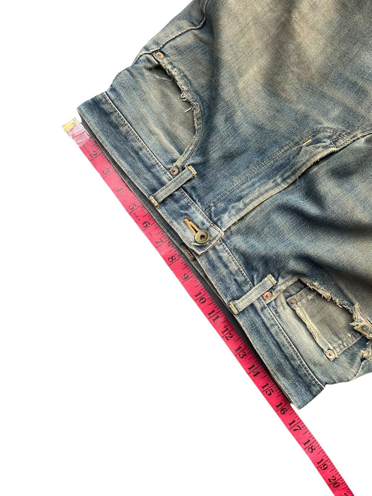 Edwin Vintage Edwin 505XX Selvedge Distresed Denim Size US 33 - 12 Thumbnail