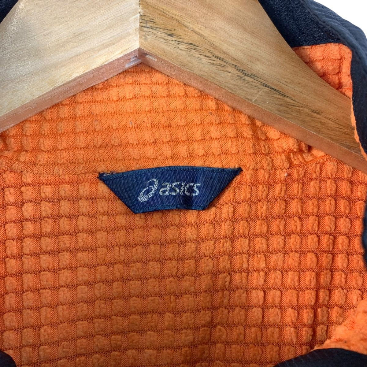 Asics Vintage Asics Black Reflective Track Jacket Orange Lining Size US S / EU 44-46 / 1 - 3 Thumbnail