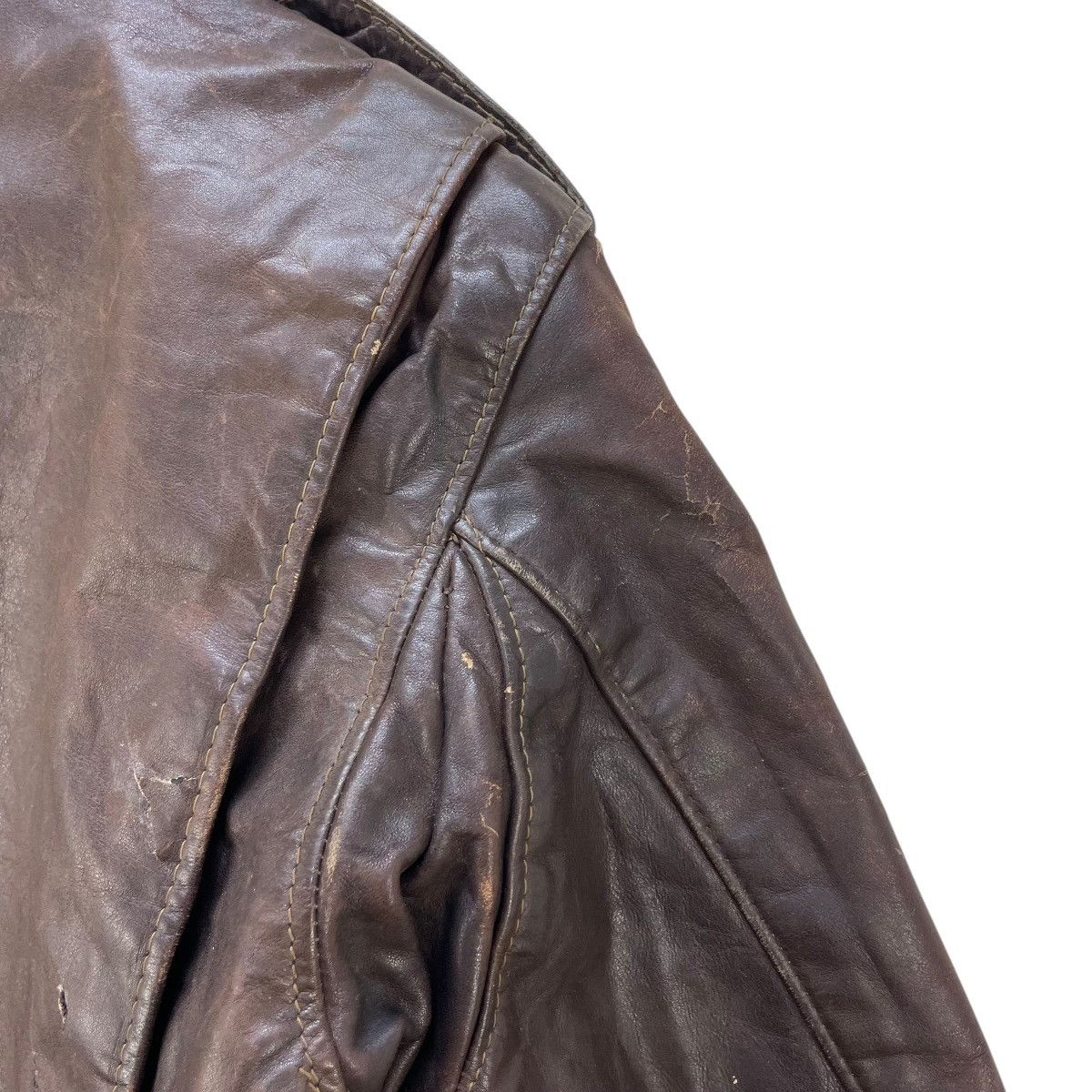 Schott 💥 vintage Schott leather aviator bomber flight jacket Size US M / EU 48-50 / 2 - 11 Thumbnail