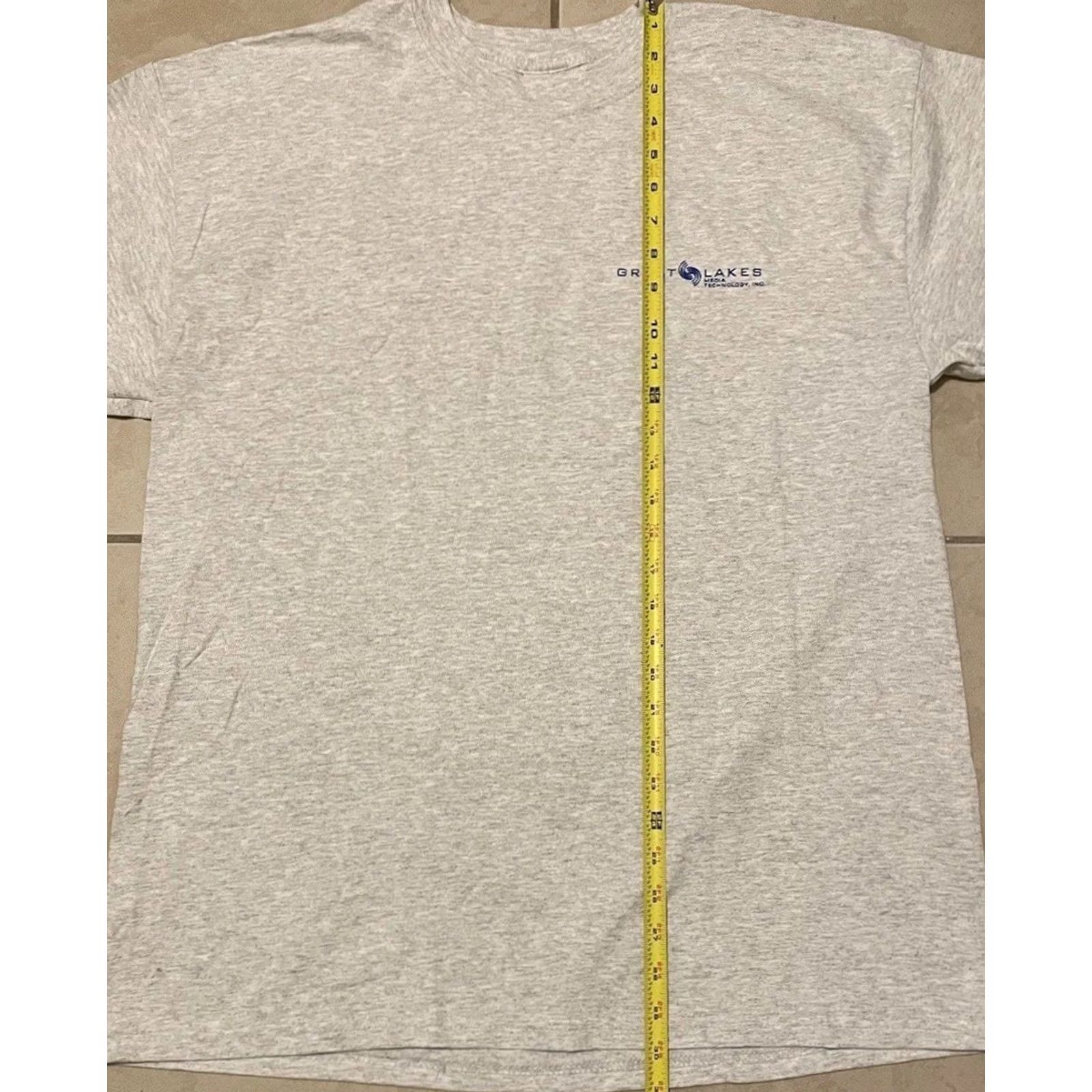 Apple VINTAGE Great Lakes Media Shirt XL Gray Cotton Microsoft T-Shirt Men 80s 90s Retro Tech Electronics USA Internet Apple Nintendo Zelda Pull Lists Size US XL / EU 56 / 4 - 7 Thumbnail