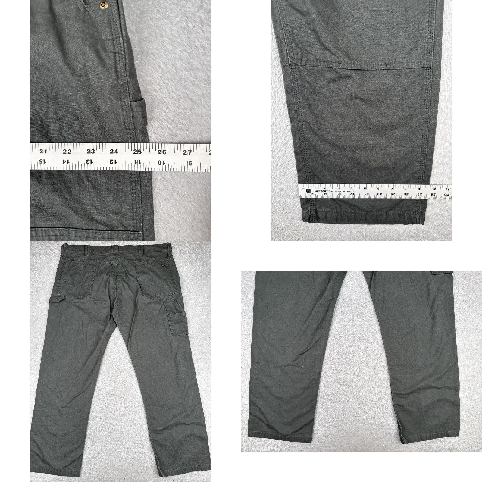 Vintage KEY Key Industries Work Pants Mens 44x32 Gray Carpenter Utility Twill Size US 44 / EU 60 - 9 Thumbnail