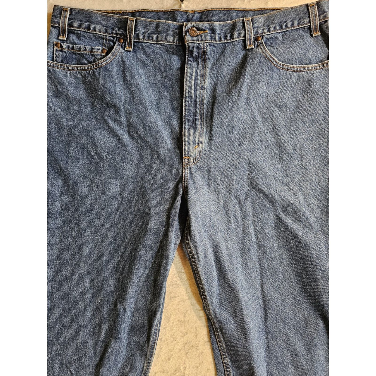 Levi's VINTAGE Levi's 540 Brown Tab Relaxed Fit Denim Jeans Mens 44x32 Levi's 540 90s Mexico Blue Cotton Denim Straight Pocket Jeans Men 90s Size US 44 / EU 60 - 6 Thumbnail