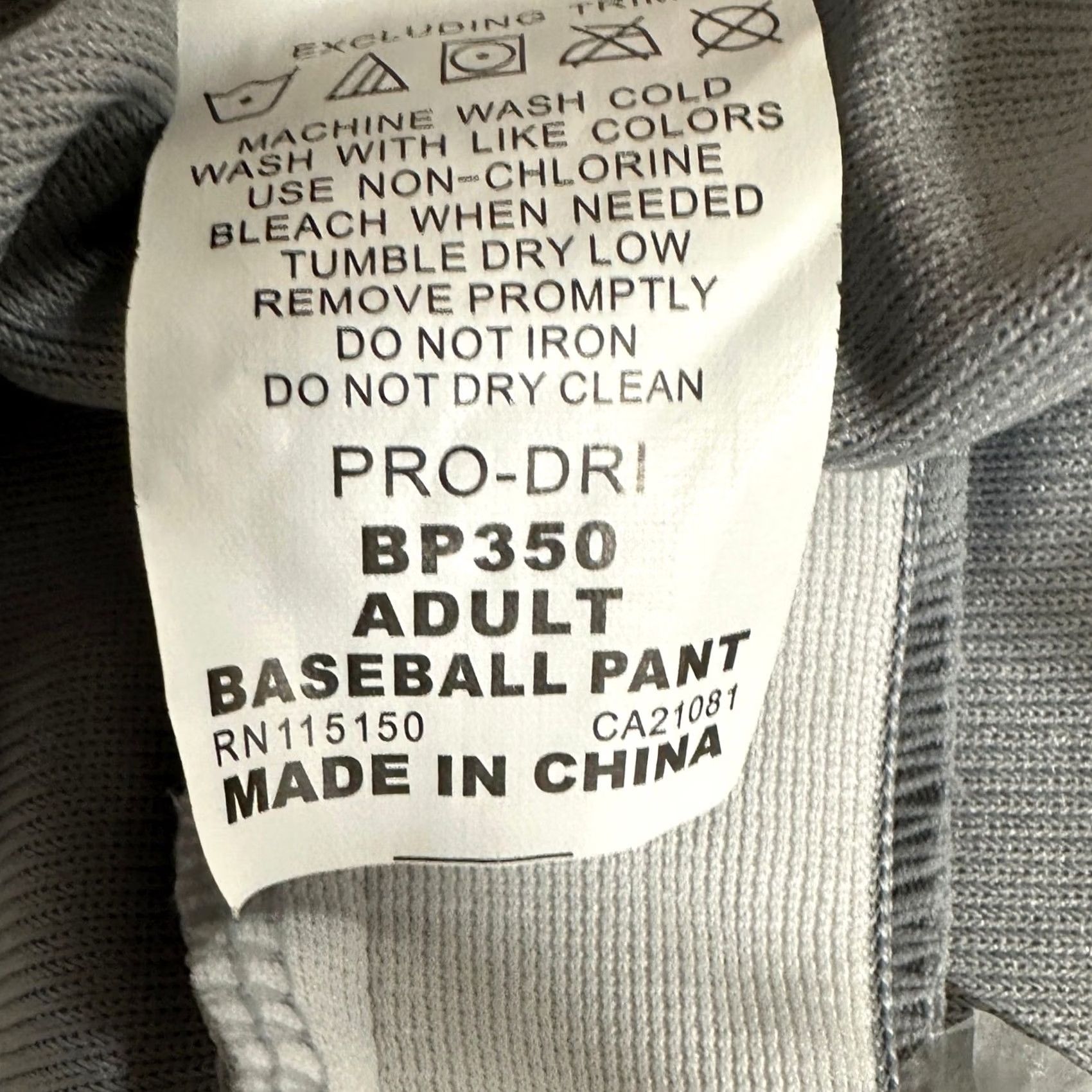 Vintage Rawlings Pro-Dri Men Baseball Pants Baseball Pants Medium Gray Sweatpants NWT/NEW Size US 31 - 5 Thumbnail