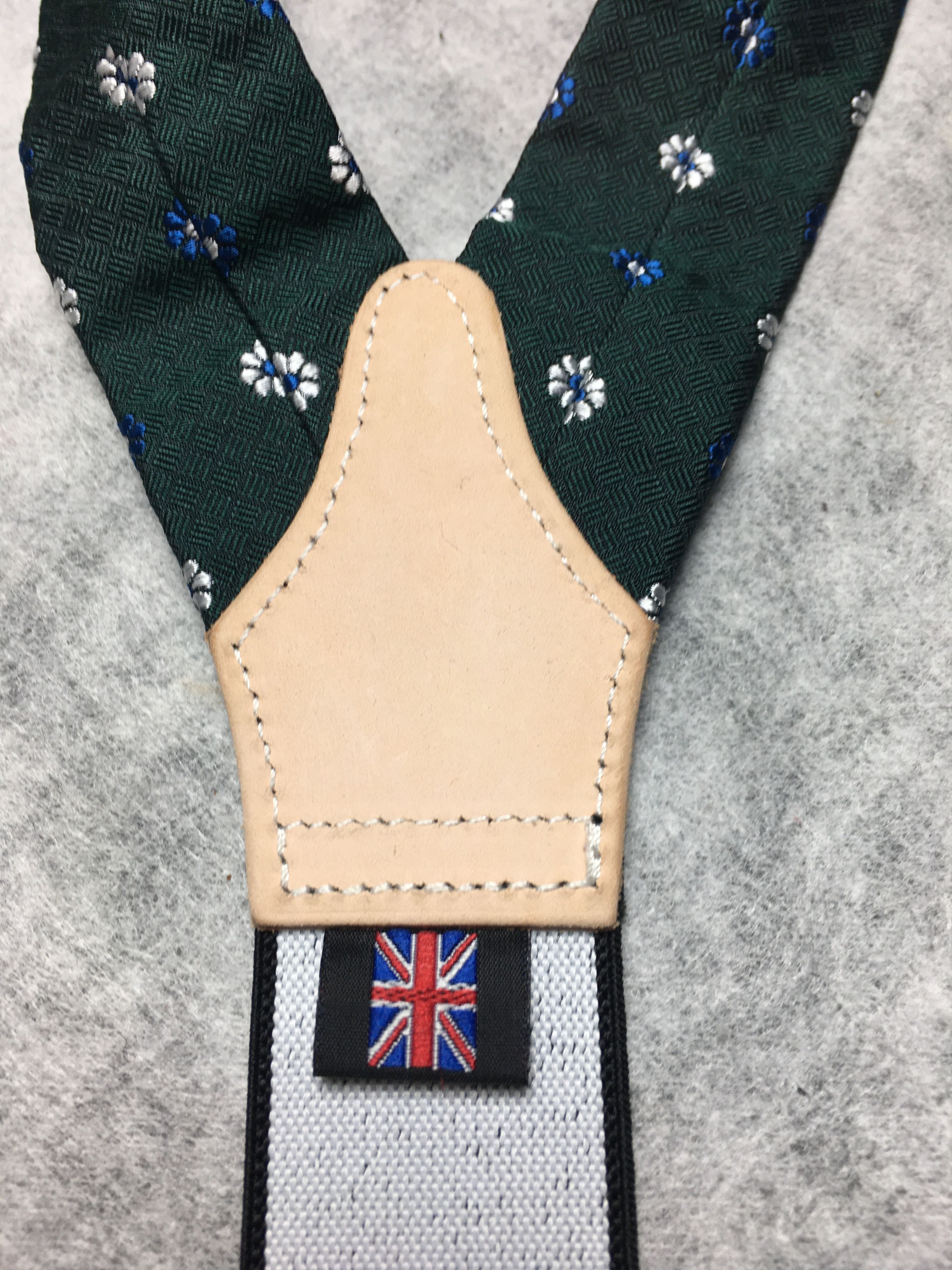 Turnbull & Asser Turnbull & Asser Adjustable Silk Leather Braces Flowers Size ONE SIZE - 6 Thumbnail
