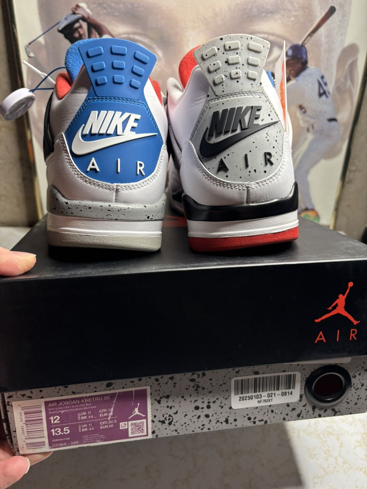Jordan Brand Air Jordan 4 Retro What The 2019 Size US 12 / EU 45 - 7 Thumbnail