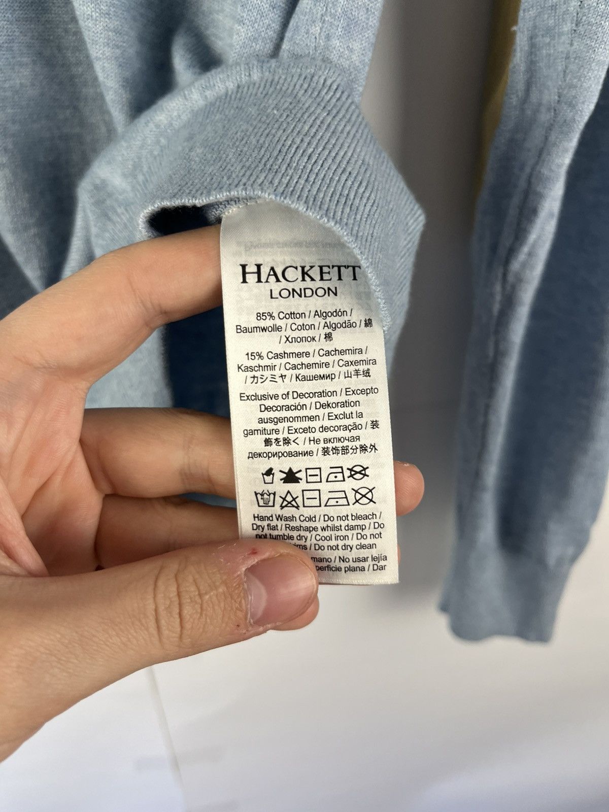 Hackett Hackett Luxury Cotton & Cashmere Sweater Jumper Size US S / EU 44-46 / 1 - 8 Thumbnail