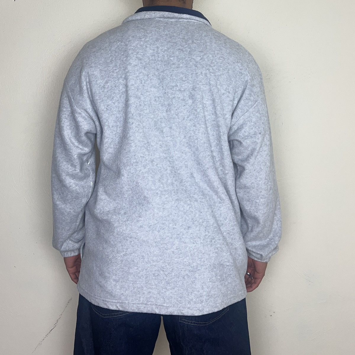 Ecko Unltd. × Vintage Grey Ecko Unltd 1/4 Zip Fleece Sweatshirt Size US XL / EU 56 / 4 - 9 Thumbnail
