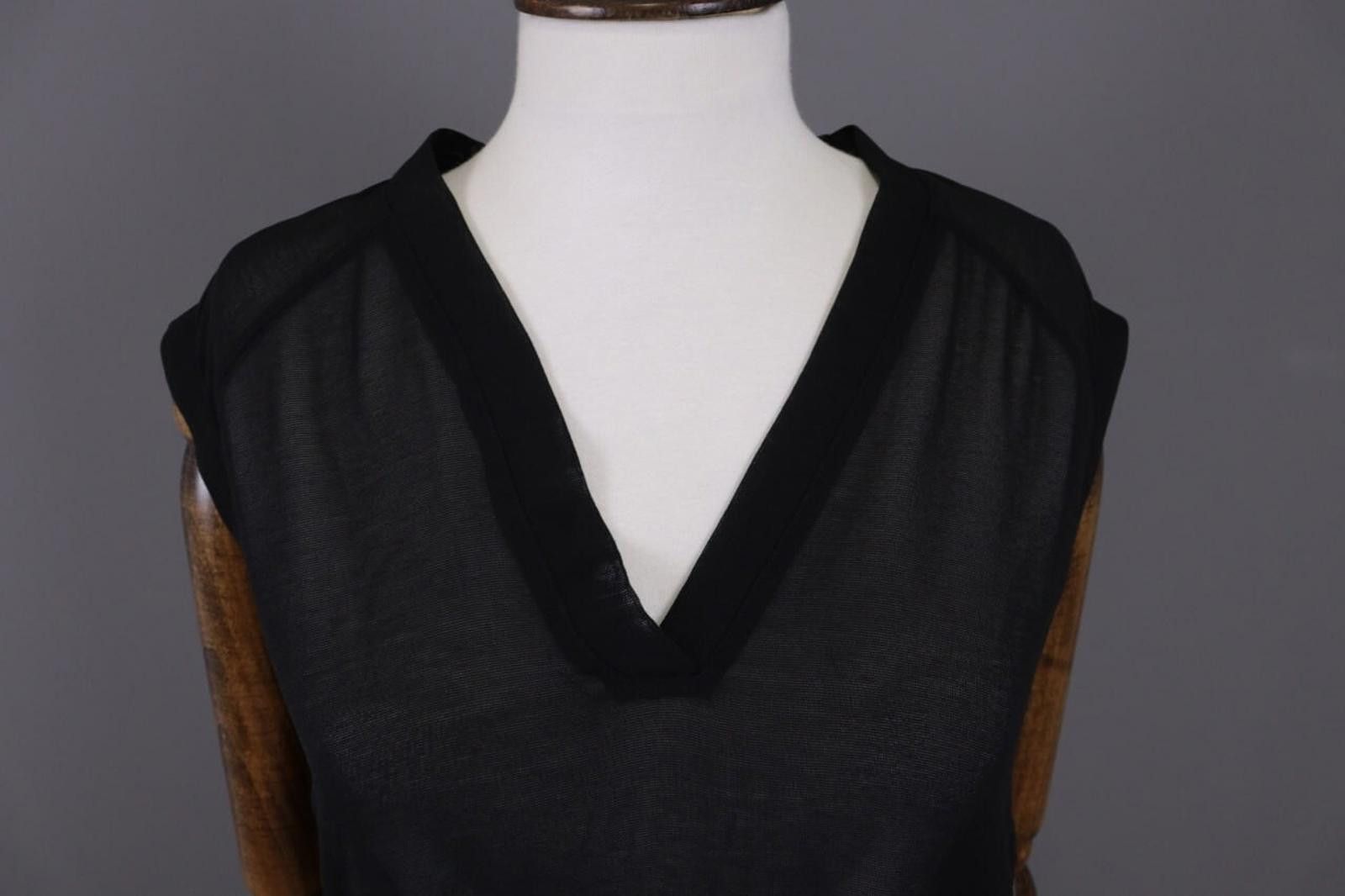 Alexander Wang T Alexander Wang Black V-Neck Stretch Top Shirt Size XS Size S / US 4 / IT 40 - 4 Thumbnail