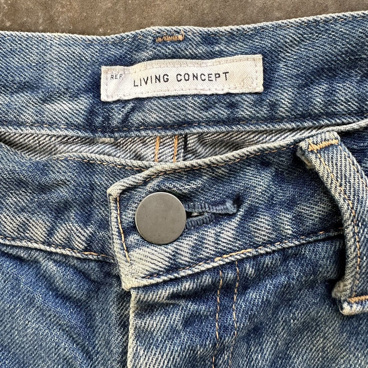 Japanese Brand Vintage Living Concept Japanese Talon Faded Jean Distressed Size US 31 - 6 Thumbnail