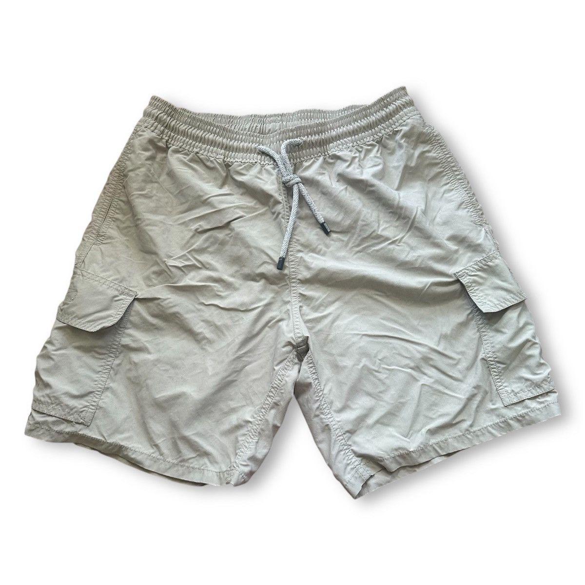 Designer × Vilebrequin × Vintage Vintage Vilebrequin Men’s Cargo Shorts Beige Khaki Size US 34 / EU 50 - 1 Thumbnail