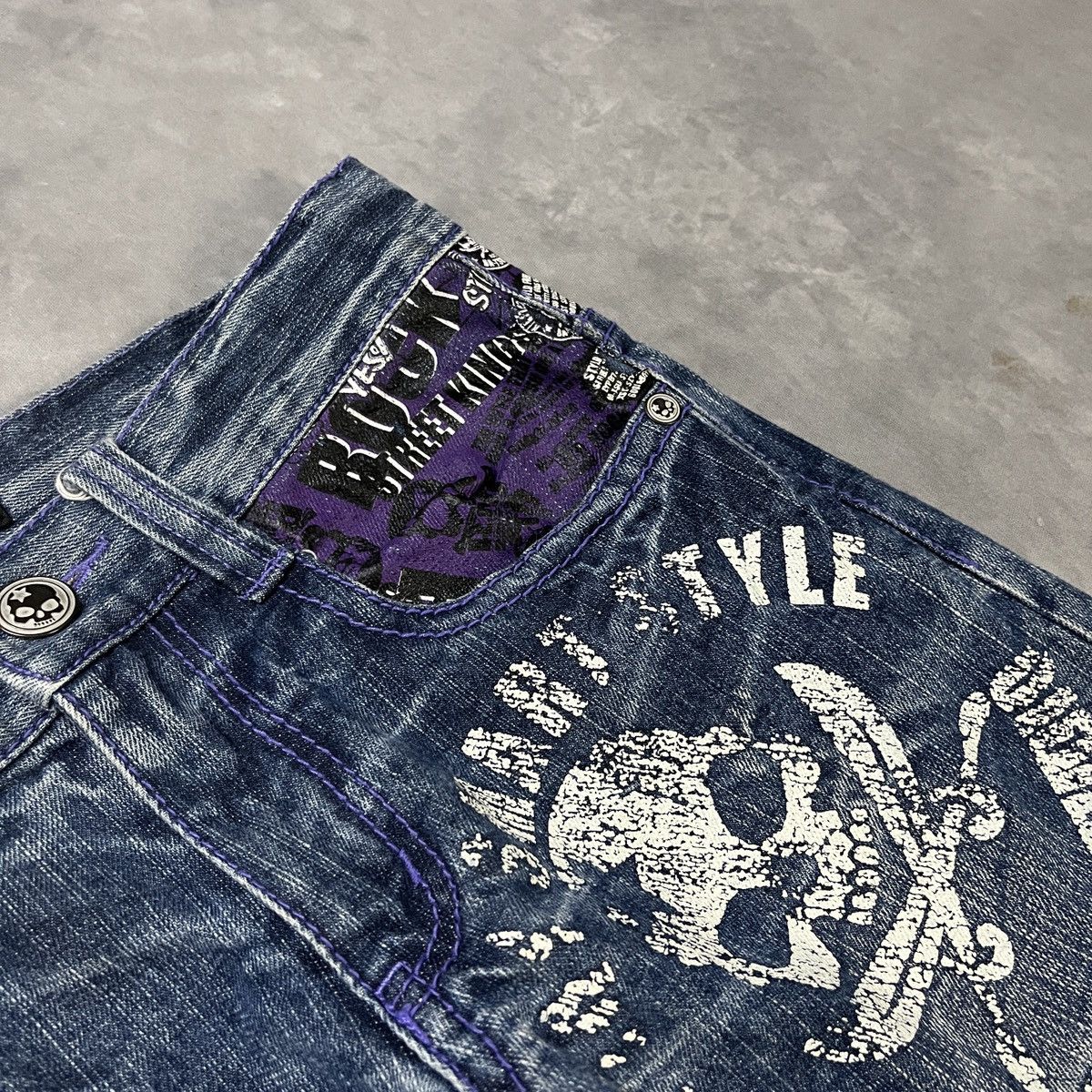 Japanese Brand 2000s Ba-tsu Studio Military Smart Style Jeans Size US 26 / EU 42 - 4 Thumbnail